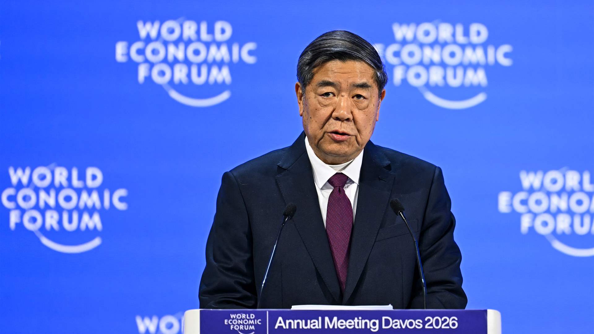 China's vice premier tells Davos world cannot revert to 'law of the jungle'