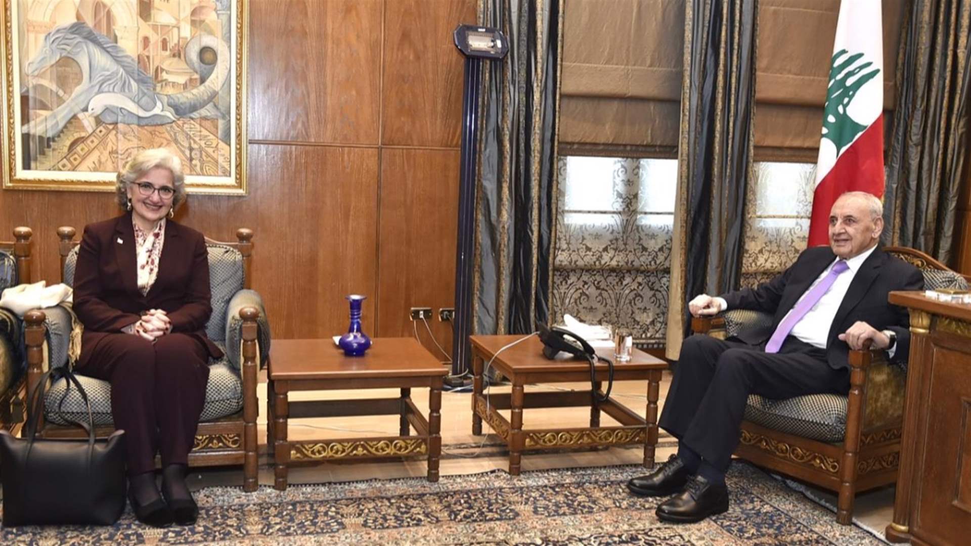 بري بحث مع وزيرة التربية في الأوضاع العامة وشؤونا تربوية