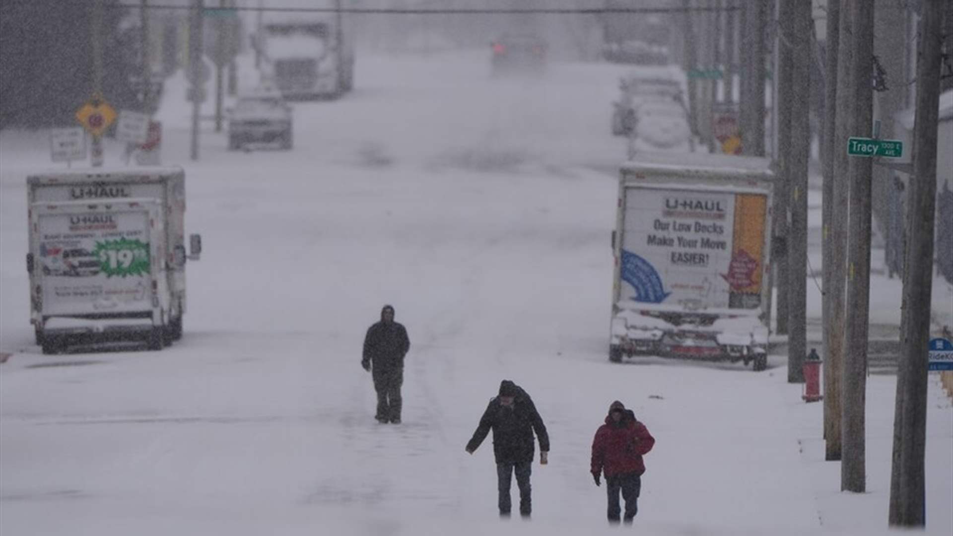أكثر من 847 ألف مشترك بدون كهرباء في أميركا جراء عاصفة شتوية شديدة