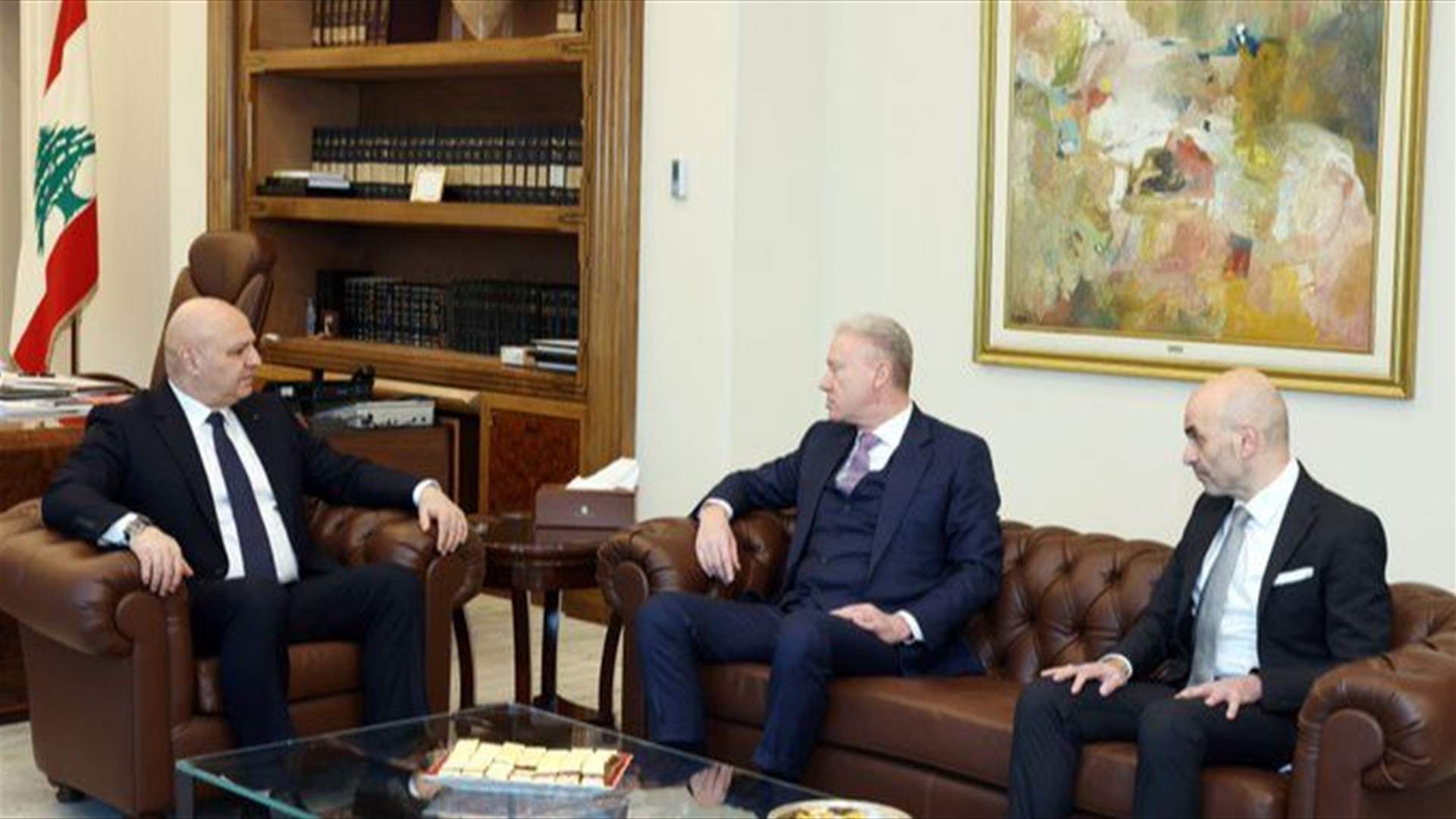 الرئيس عون عرض مع رجي للتحرك الديبلوماسي لمواجهة الاعتداءات واستقبل البعريني ورستم وبساط ومجلس ادارة معرض رشيد كرامي