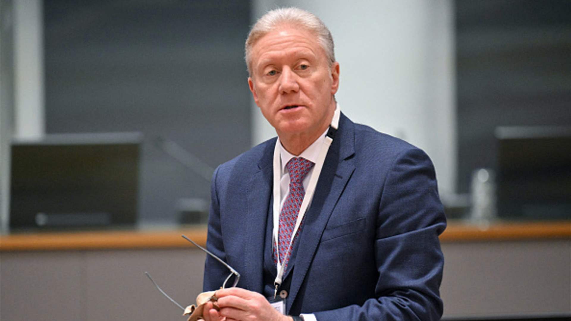 رجي استقبل الممثل النمساوي واكد أهمية دعم الجيش اللبناني وعودة اللاجئين السوريين