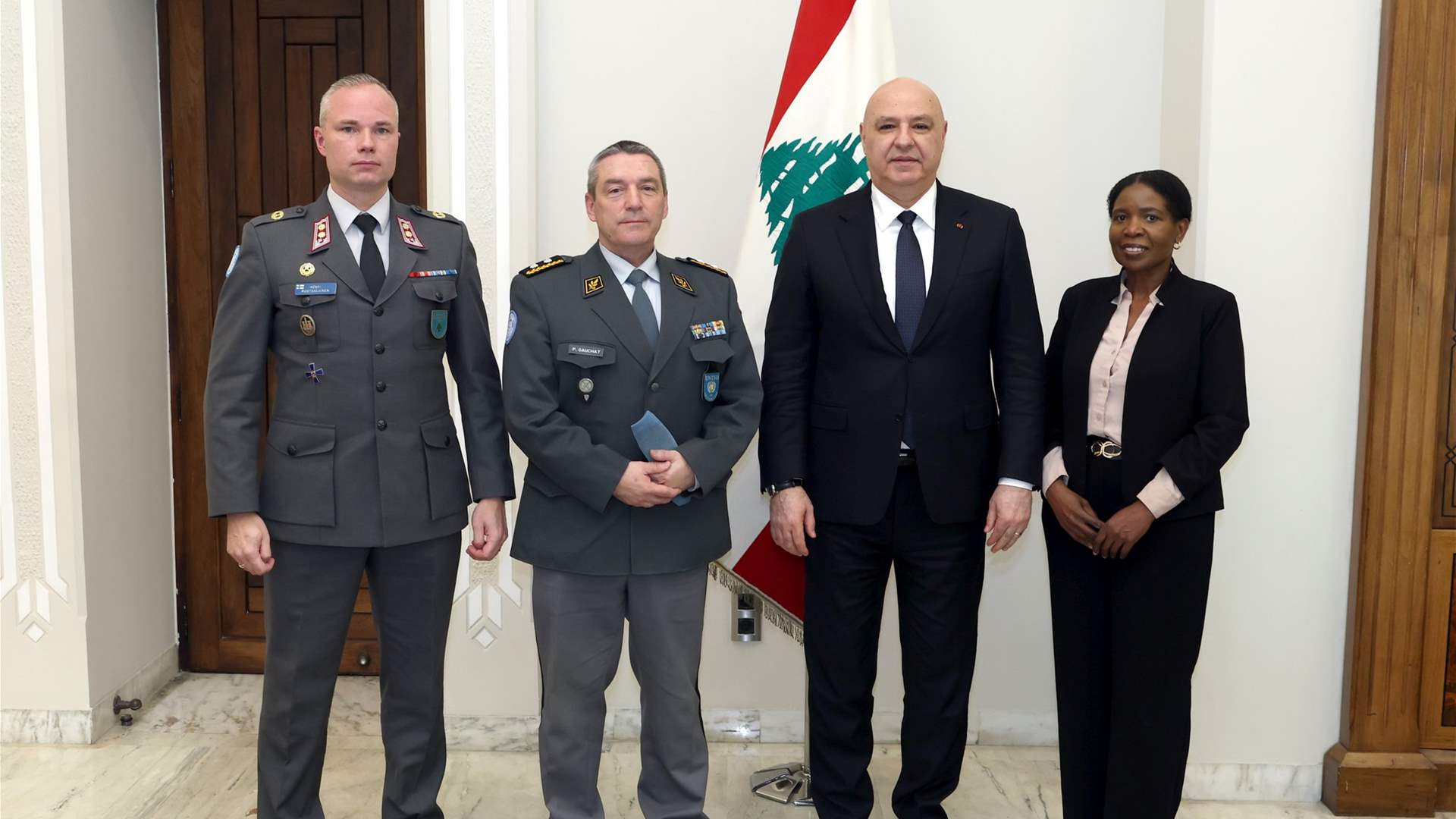 President Aoun receives Head of UN Truce Observers in the Middle East: Maintaining UN observers in Lebanon is essential