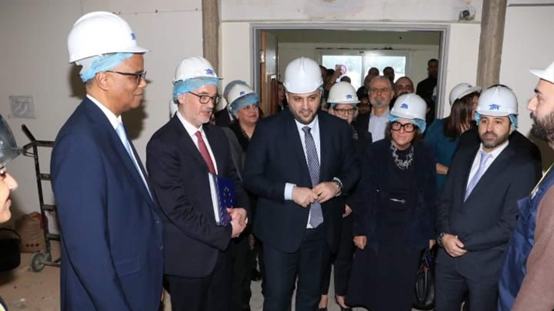 ناصر الدين وضع حجر الأساس لأعمال تأهيل المختبر المركزي الوطني للصحة العامة للأمراض المعدية