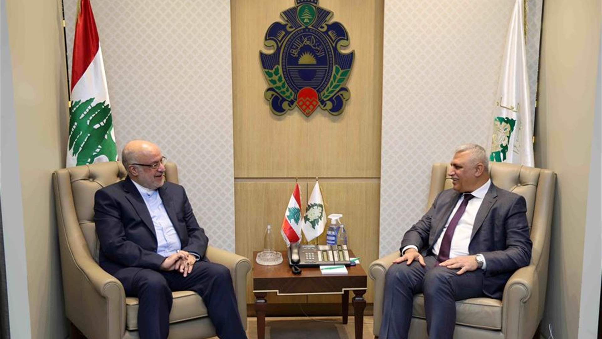 اللواء شقير استقبل السفير الإيراني في زيارة وداعية