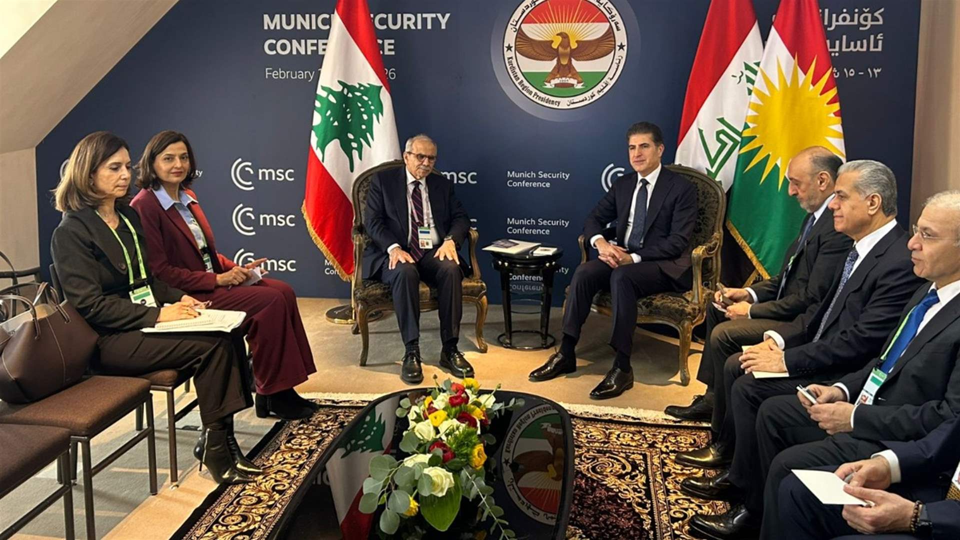 سلام التقى في ميونيخ العليمي والصباح وبارزاني: لبنان يرفض استخدام أراضيه ضد الأشقاء العرب