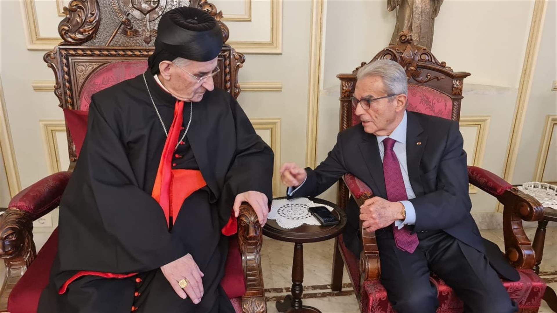 الراعي بحث مع وديع الخازن الاوضاع والمستجدات