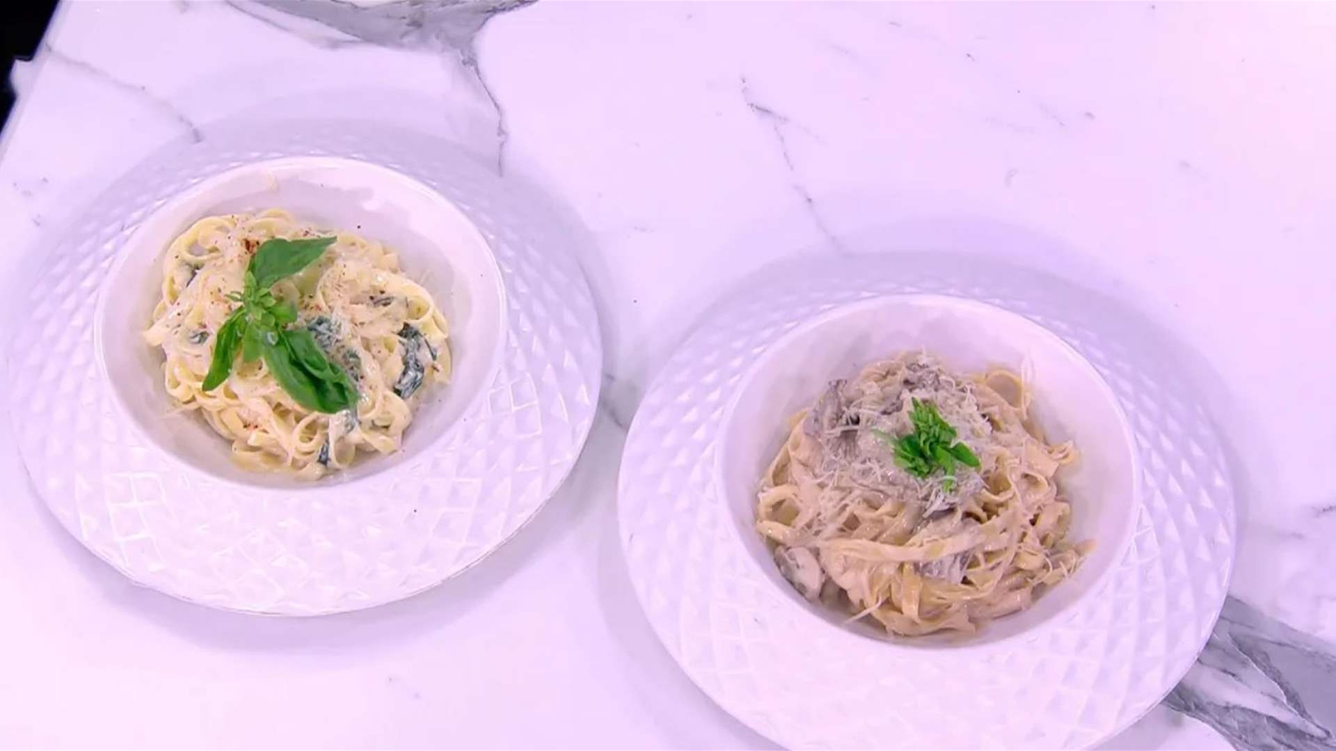 الـ"Tagliatelle" بصلصتين مميزتين... إليكم طريقة التحضير مع الشيف حنا طويل (فيديو)