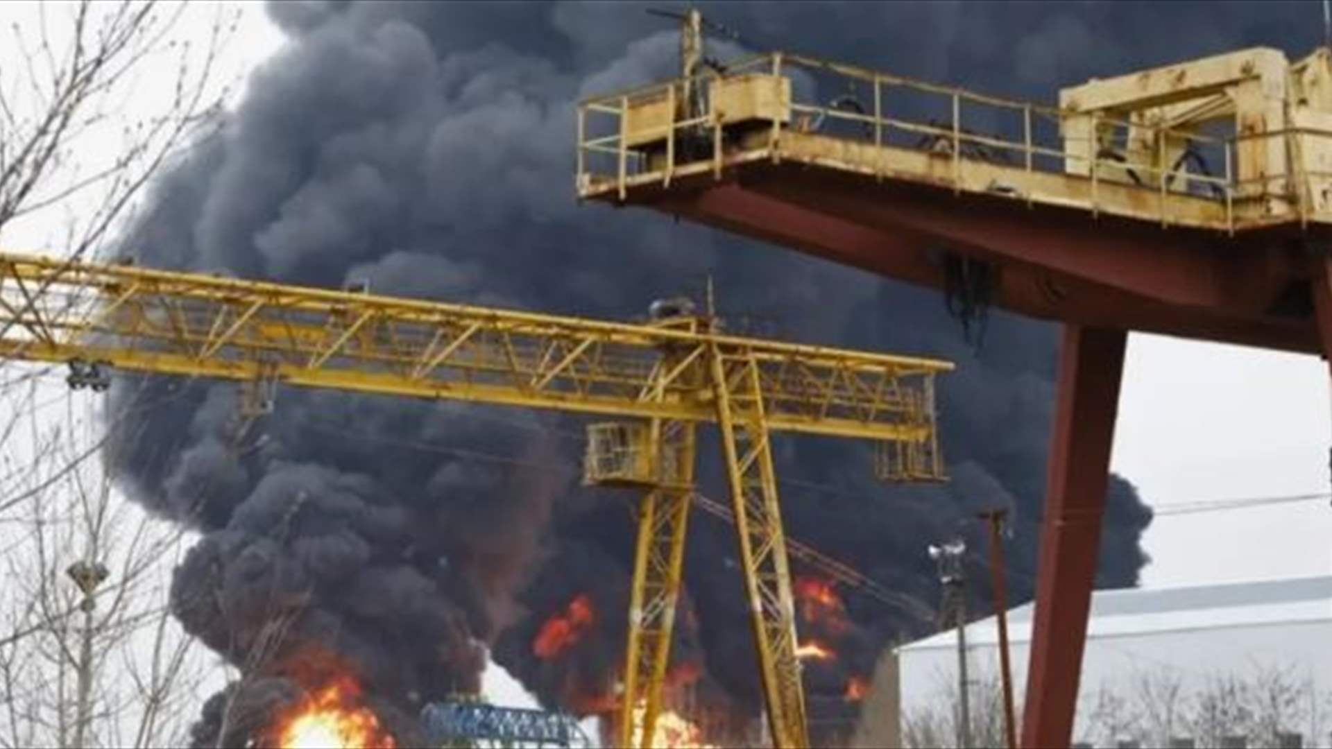 حريق في مصفاة روسية جراء هجوم بمسيرات