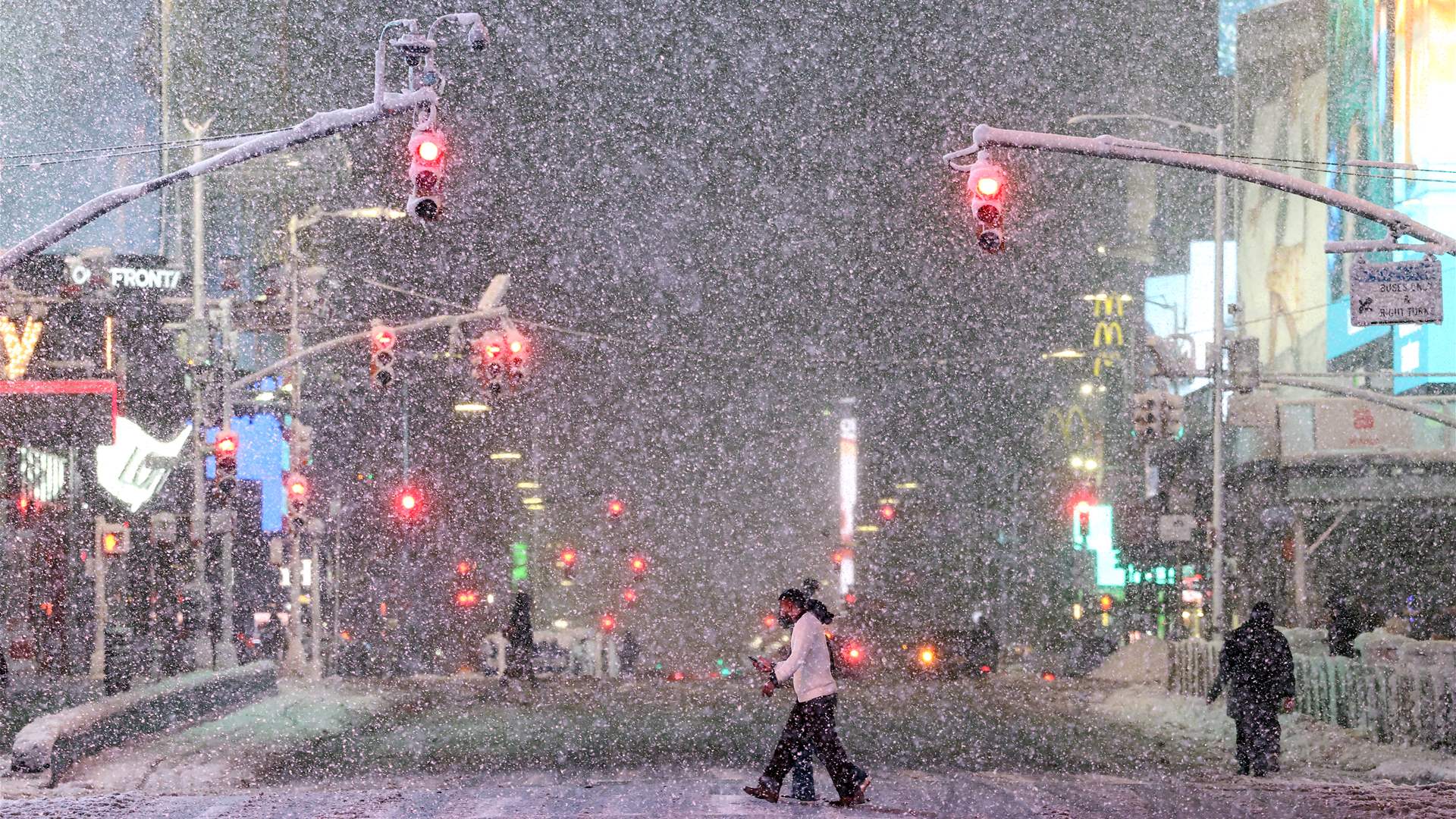 New York orders citywide travel ban as major storm hits US