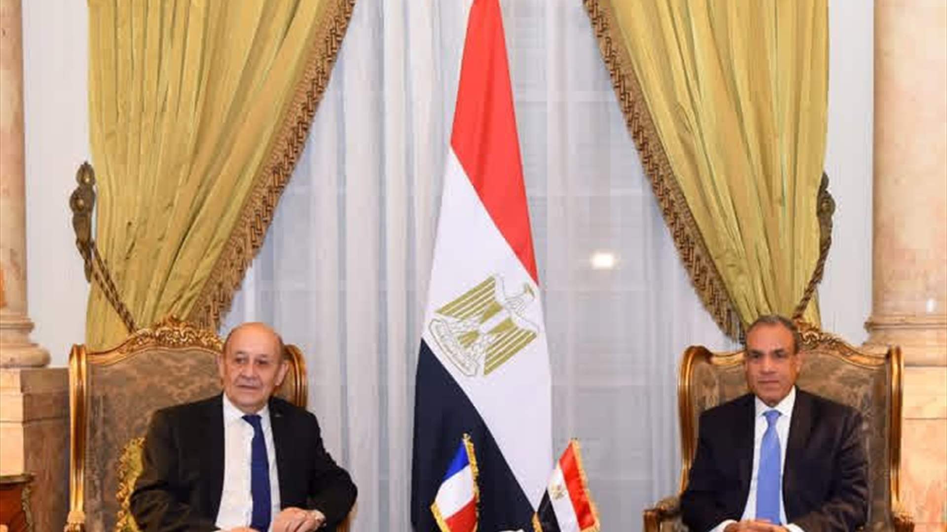 عبد العاطي التقى لودريان على هامش أعمال الاجتماع التحضيري للمؤتمر دعم القوى المسلحة