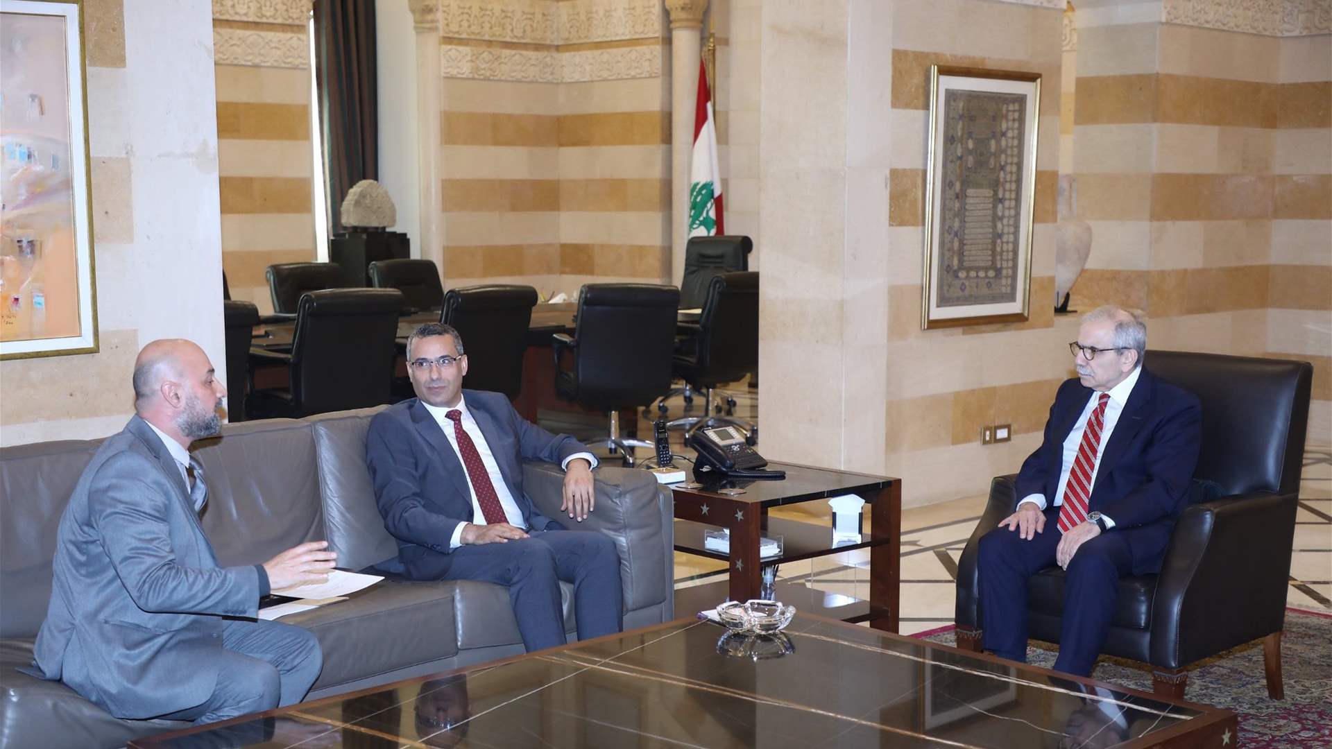 سلام استقبل وزير الزراعة ورئيس الهيئة الناظمة لزراعة القنب الطبي