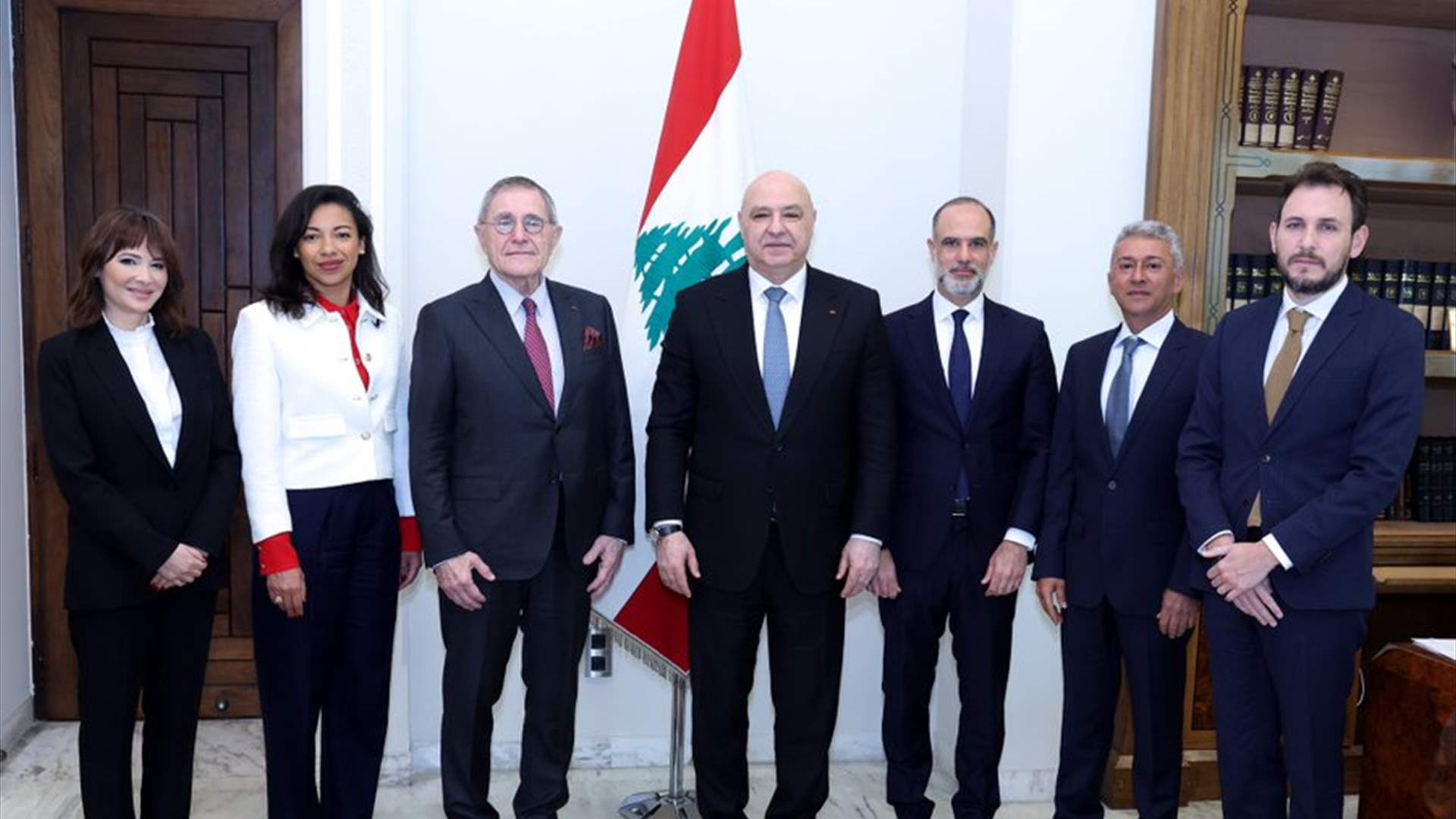 President Aoun reviews IMEC progress, says Lebanon ready to engage