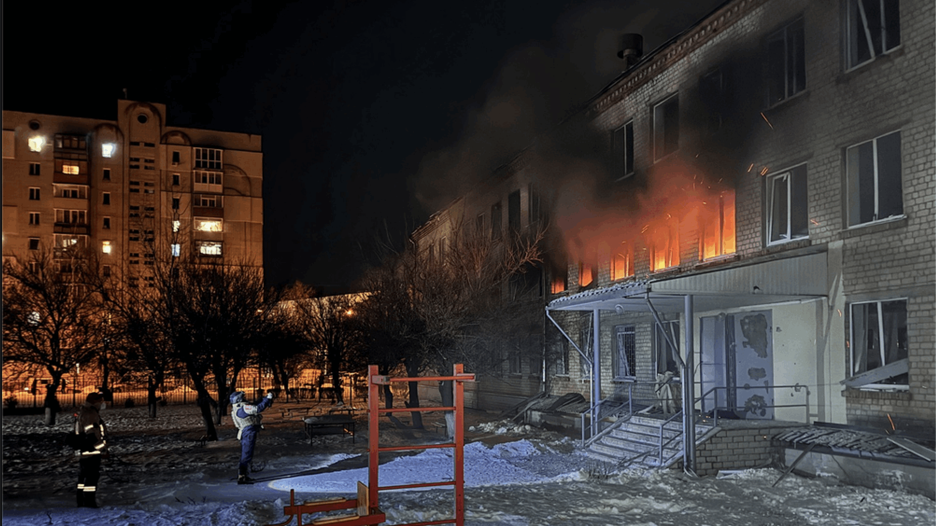 إصابة 20 على الأقل في هجوم روسي على أوكرانيا خلال الليل