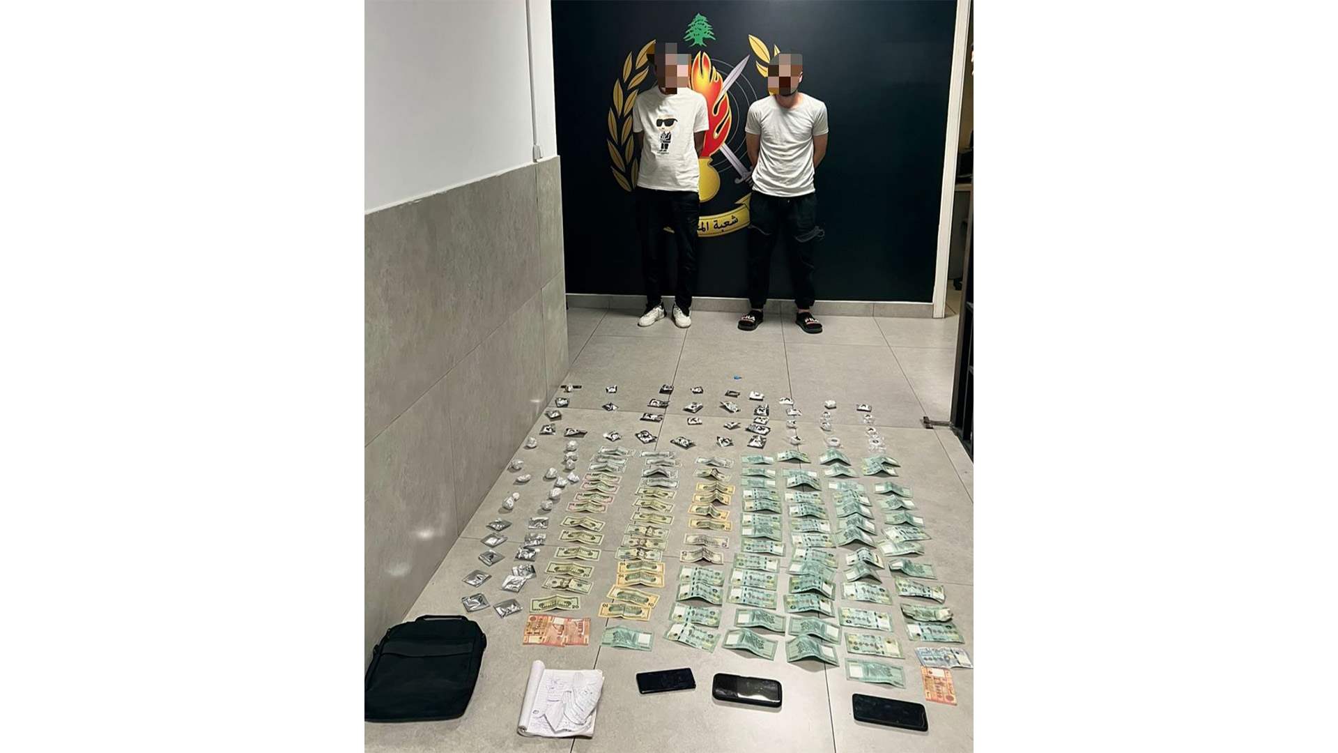  شعبة المعلومات تُلقي القبض على مروّجَي مخدّرات ينشطان في مناطق جبل لبنان