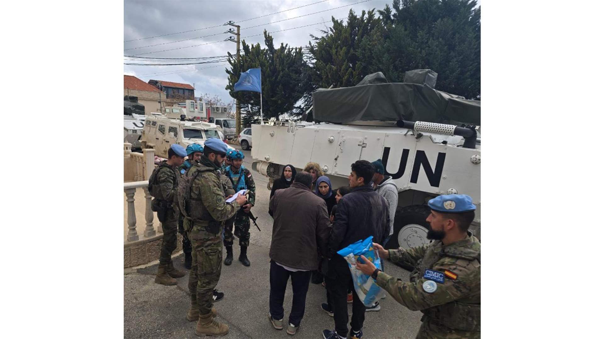 "اليونيفيل": إجلاء عائلتين من تل نحاس بعد تعرضهما لإطلاق نار معاد