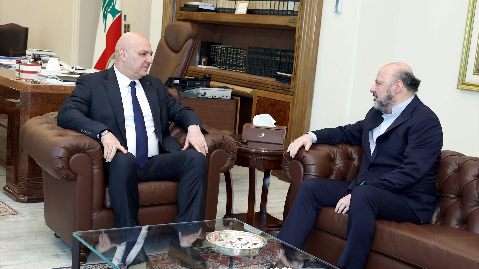 لقاء جمع الرئيس عون برياشي: بحث في المستجدات