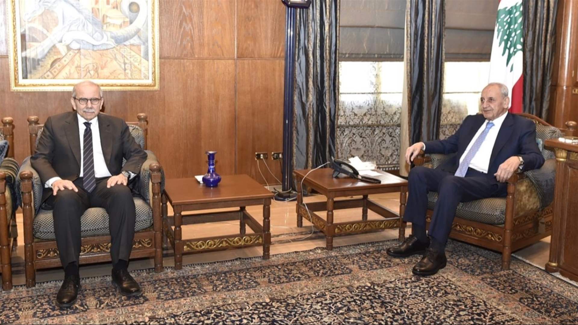 بري بحث مع سلام وأندريه رحال في التطورات والجهود السياسية لوقف العدوان واستقبل وزيرة البيئة