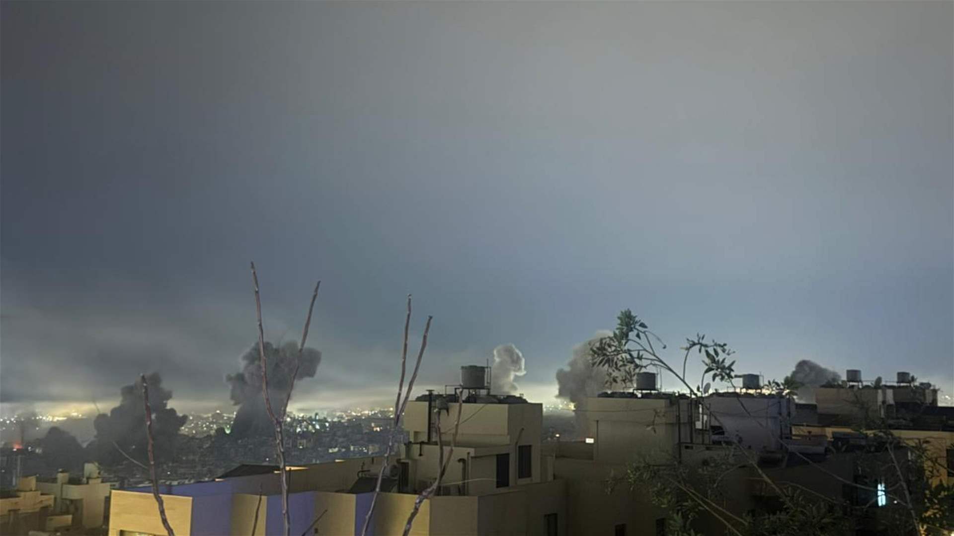 حزام ناري يلف الضاحية الجنوبية لبيروت