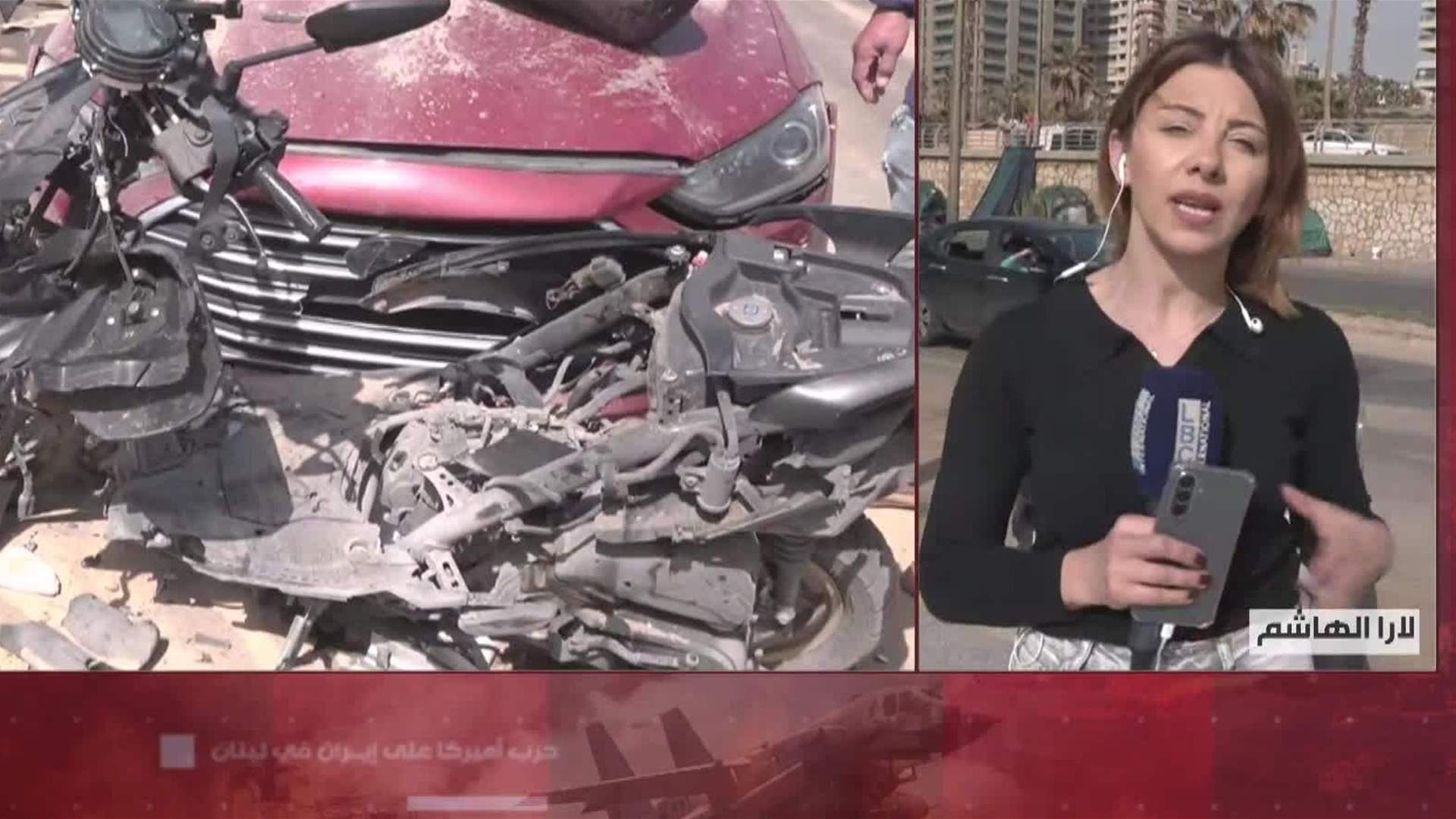  غارة إسرائيلية استهدفت ليلًا محيط كورنيش الرملة البيضاء... إليكم المشهد