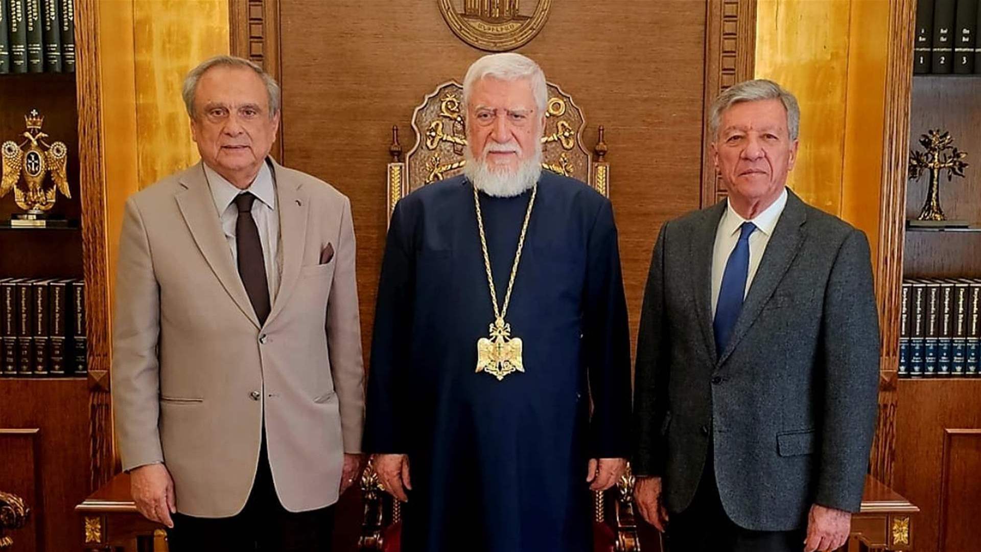 حبيب يُطلع البطريرك كيشيشيان على نشاط مصرف الإسكان