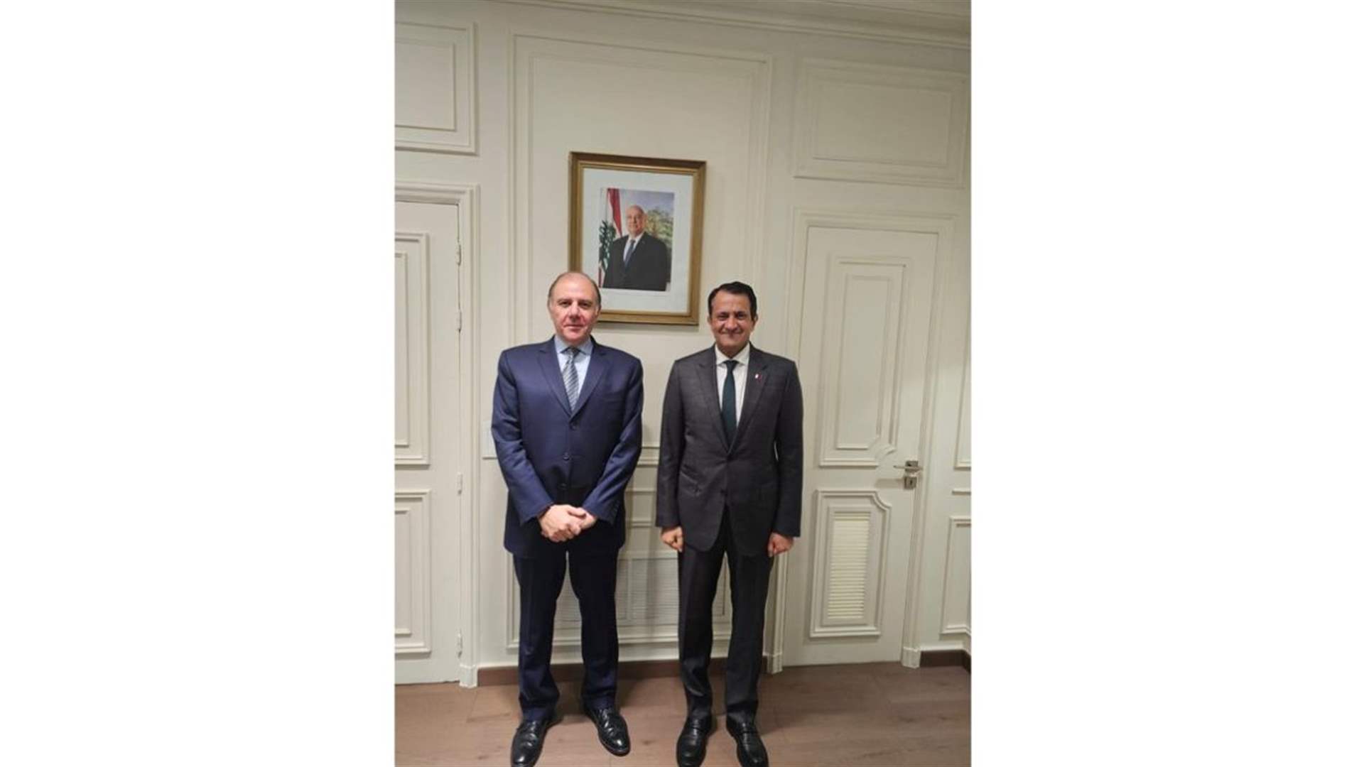 سفير قطر بحث وحاكم مصرف لبنان في الأوضاع العامة والمستجدات الاقتصادية والمالية