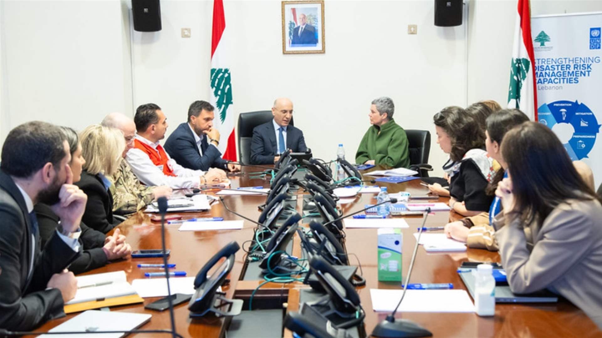 سفيرة الاتحاد الأوروبي زارت وحدة إدارة مخاطر الكوارث في السرايا الحكومية