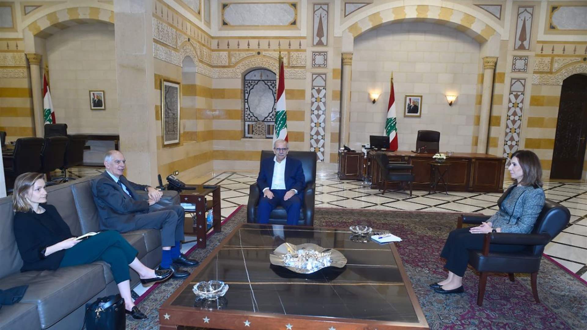 سلام التقى سفير فرنسا... وبحثٌ في مساعي وقف التصعيد