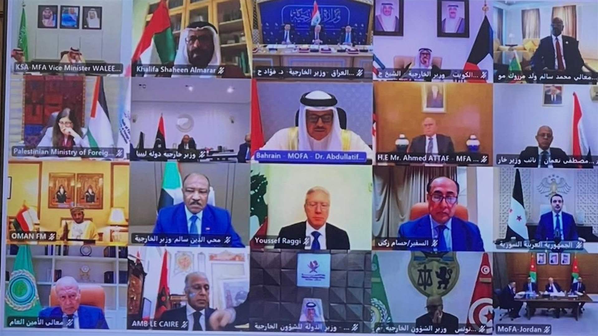 رجي في اجتماع جامعة الدول العربية: ندين الانتهاكات الإيرانية التي طالت أمن الدول العربية وما يجري يتجاوز كل الحدود المقبولة