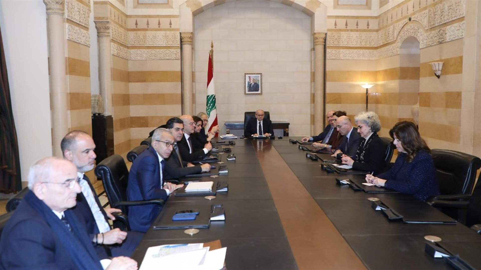 مرقص بعد الاجتماع الوزاري اليومي بالسراي: سلام عرض لمسار الاتصالات الرامية الى وقف الحرب