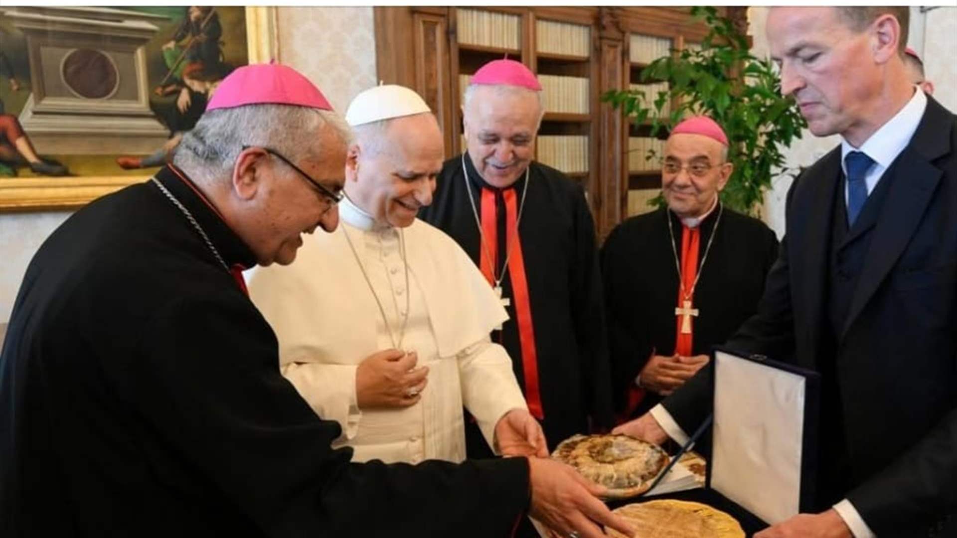 أعضاء السينودس الكلداني زاروا البابا لاون قبيل انتخابهم البطريرك الجديد 