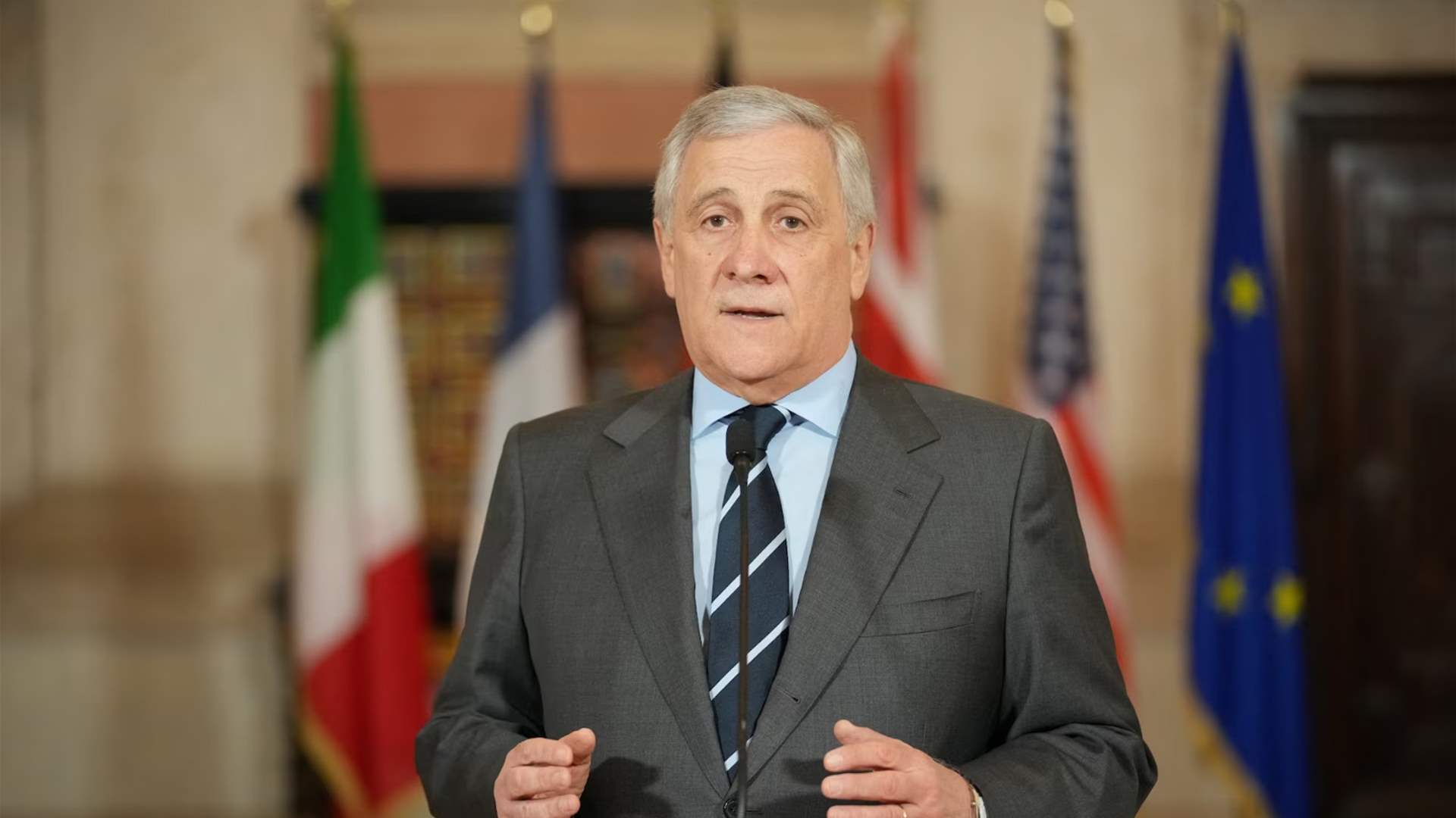 Italy's FM from Baabda urges de-escalation, offers to host Lebanon-Israel talks