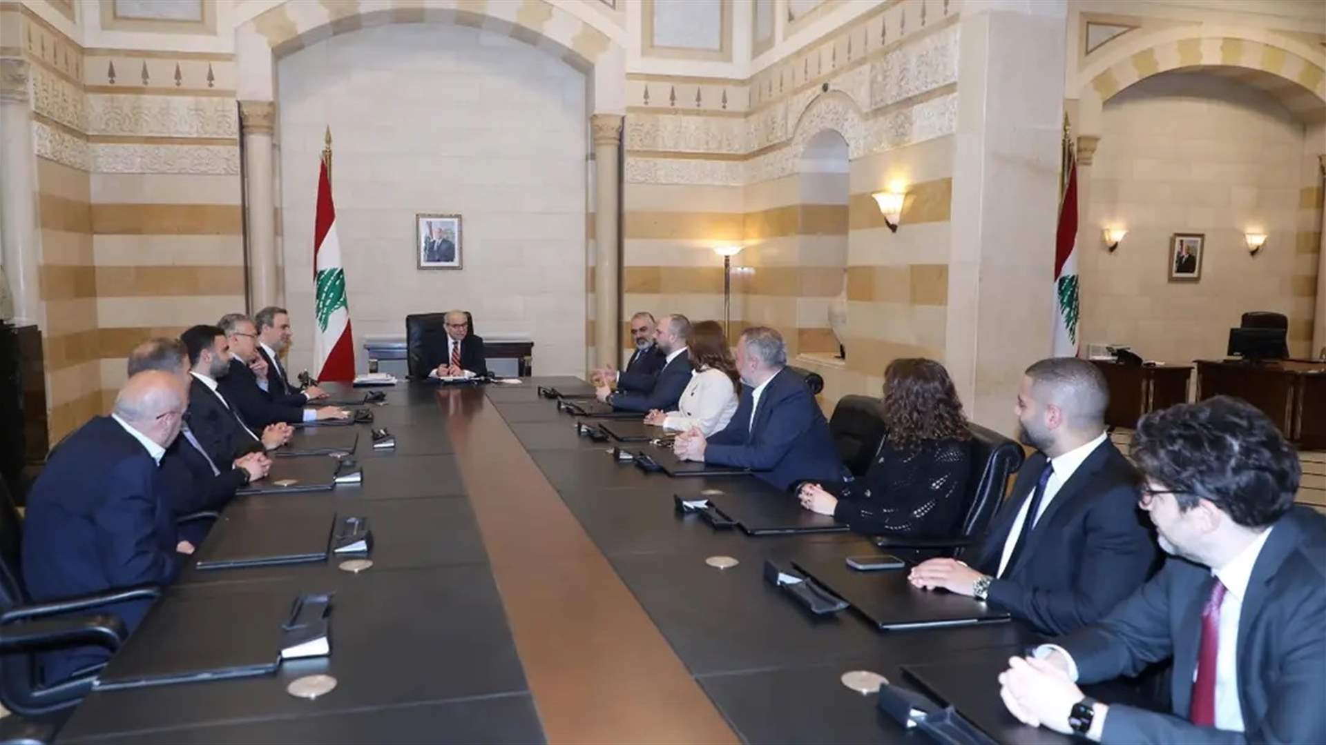 معوض مع وفد شمالي في السراي: لا خوف على السلم الأهلي طالما الدولة موجودة وتطبق قراراتها