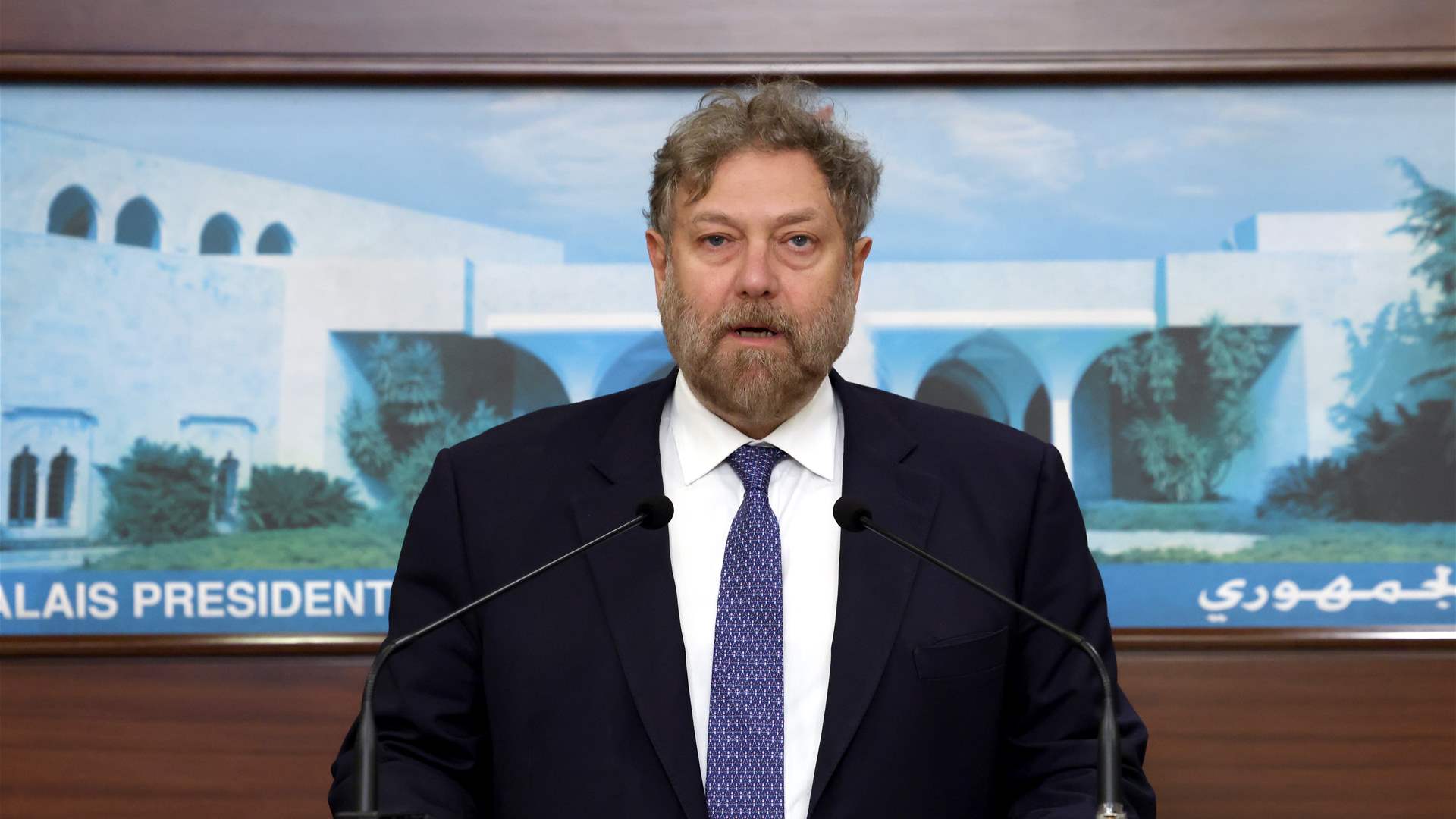 افرام من قصر بعبدا: مسار المفاوضات يعطينا أملاً بوجود طريق من دون حرب