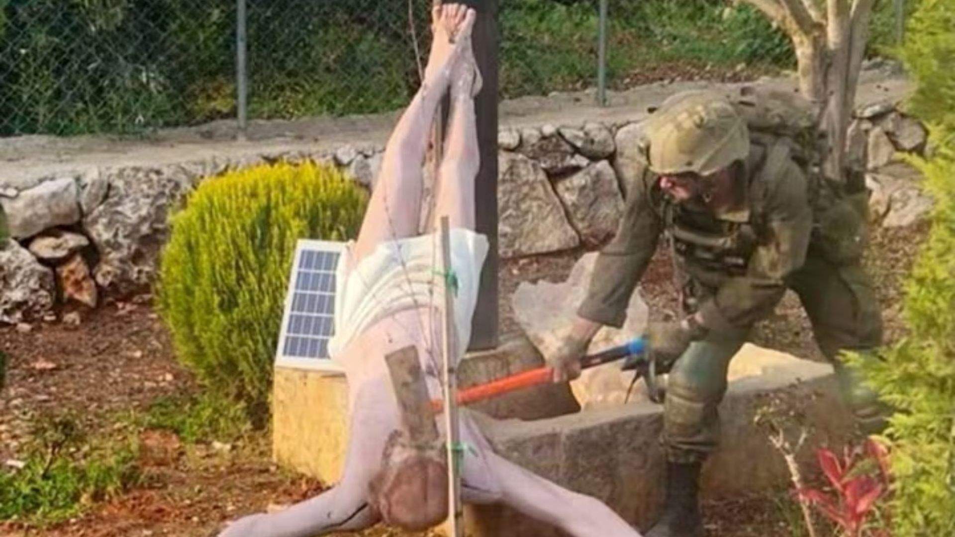 Israel condemns soldier's desecration of crucifix in south Lebanon