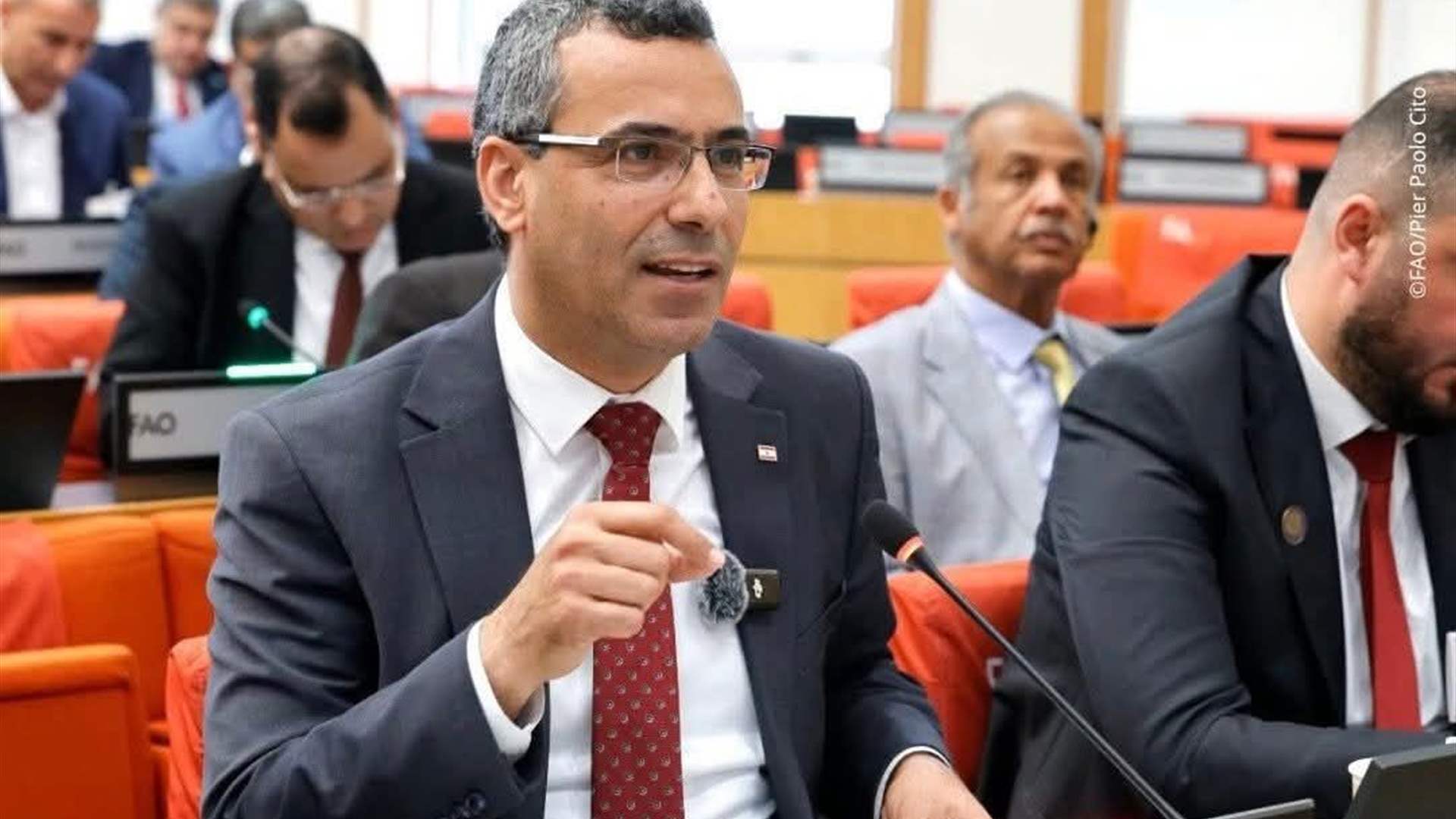 لبنان في مؤتمر "الفاو" الإقليمي من روما: الزراعة خط الدفاع الأول عن الأمن الغذائي وسط تصاعد التحديات