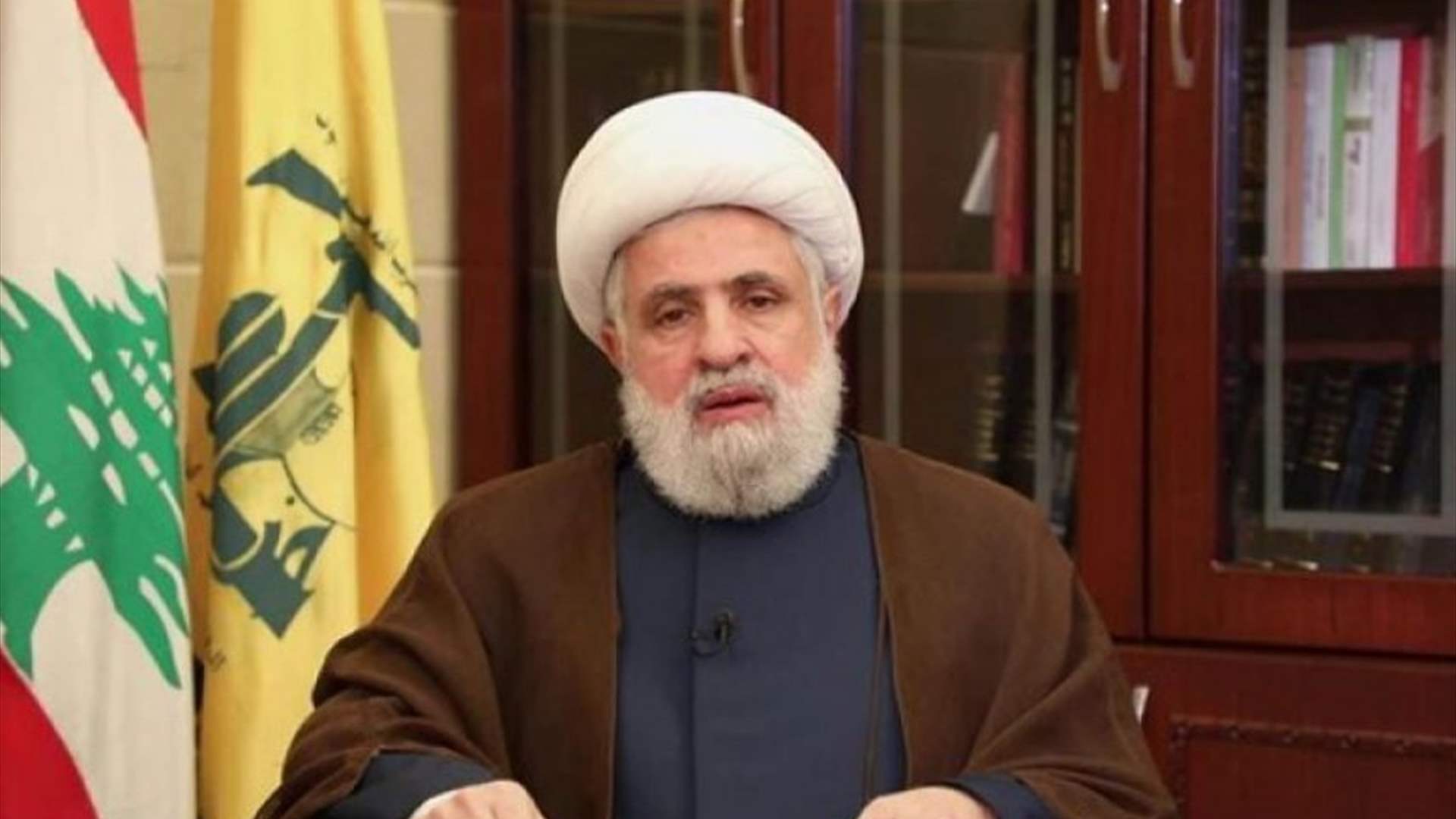 قاسم: نرفض التفاوض المباشر ولن نتخلى عن السلاح أو خيار المقاومة