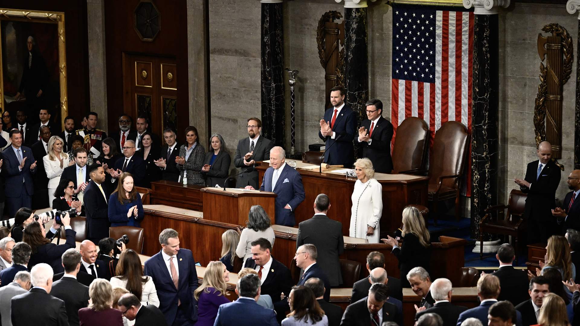 Britain's King Charles condemns political violence in US Congress speech