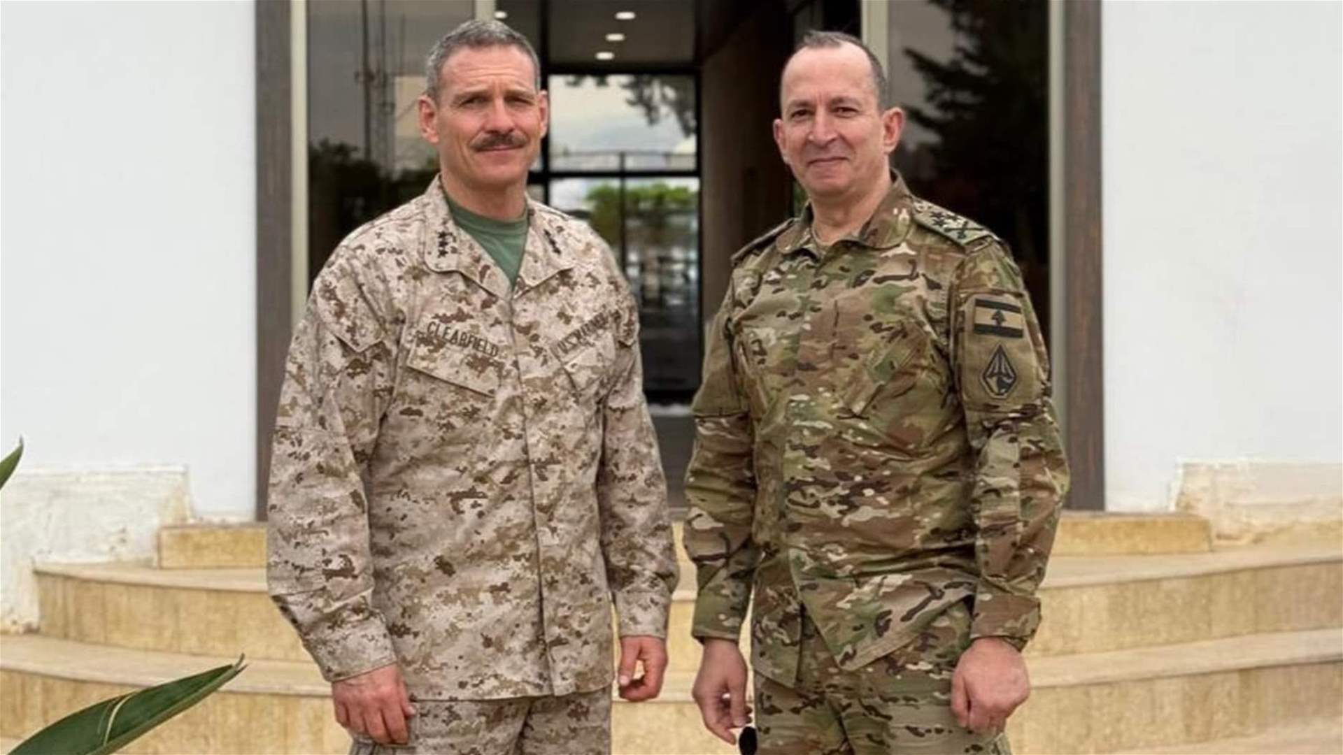Lebanese Army Chief meets head of ceasefire monitoring committee, stresses need to support the army