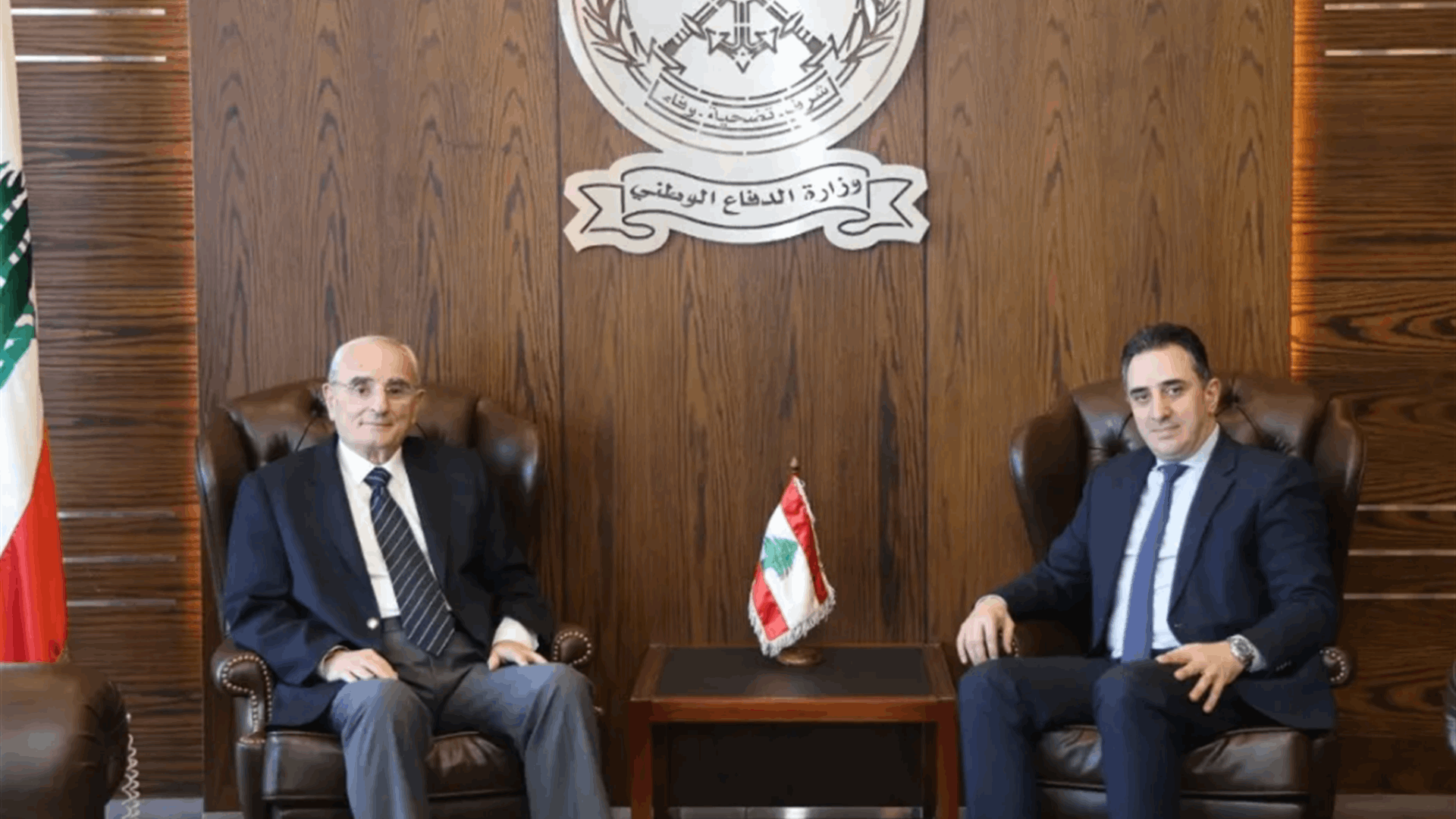 وزير الدفاع استقبل النائب الحاج وعائلة العميد الركن الراحل سليم كلاس