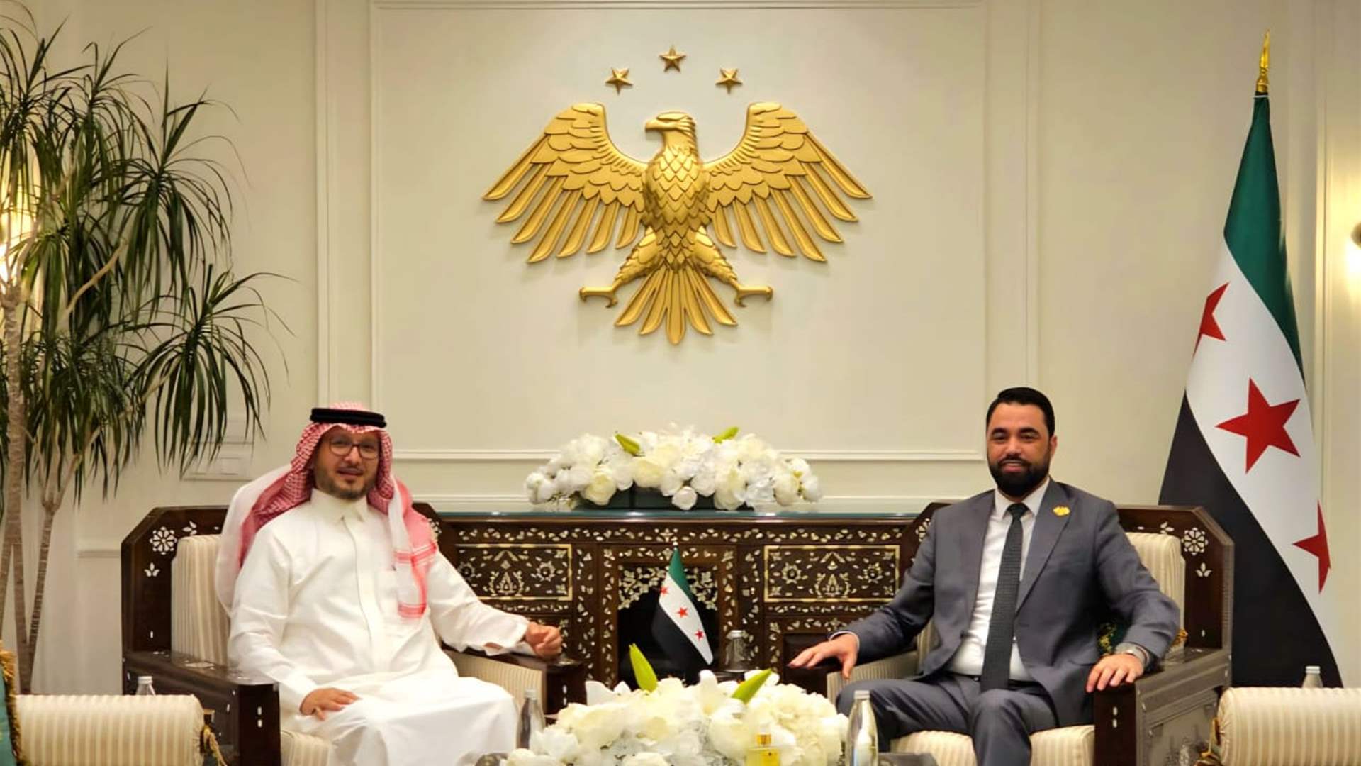 القائم بأعمال السفارة السورية استقبل السفير السعودي
