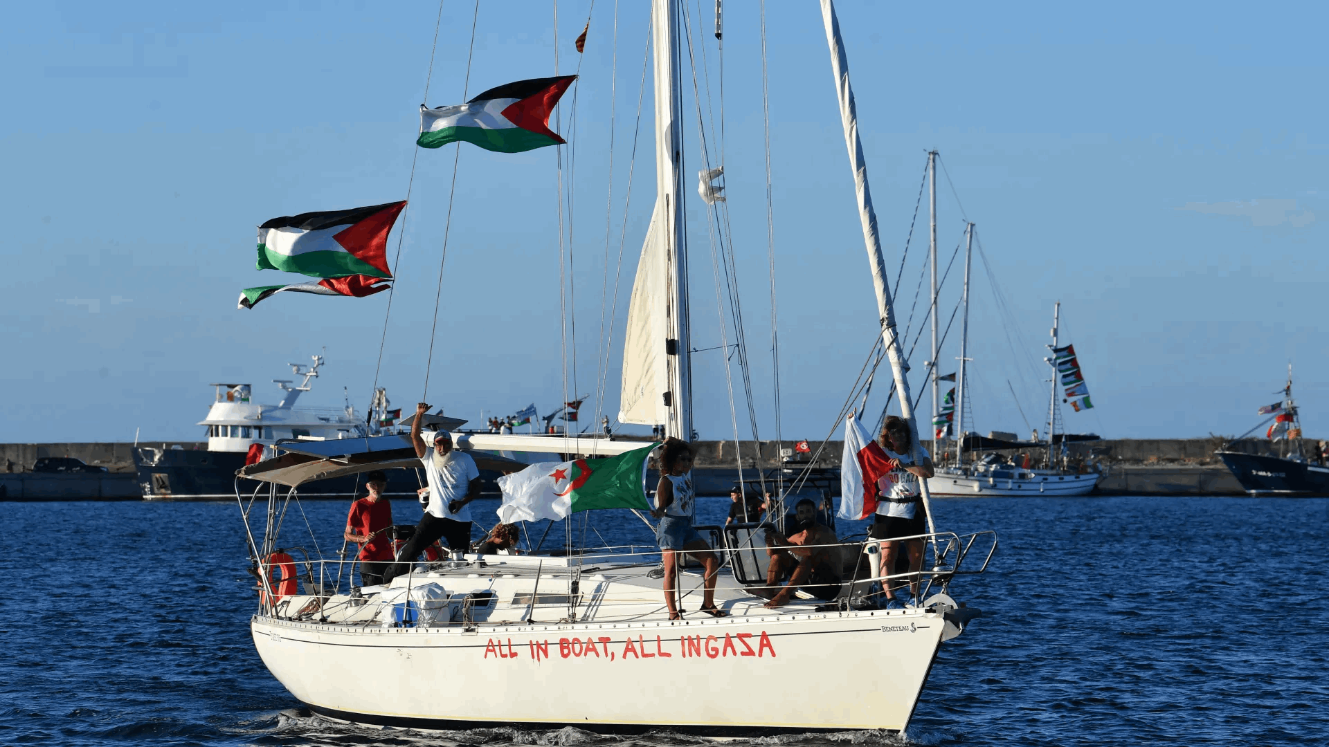 Gaza-bound flotilla says Israeli forces intercepting fleet near Cyprus