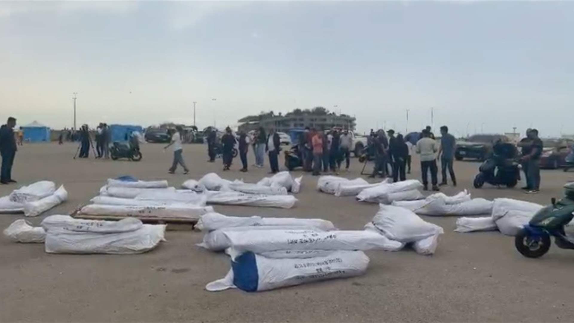 Lebanese authorities begin relocating displaced people from Beirut waterfront