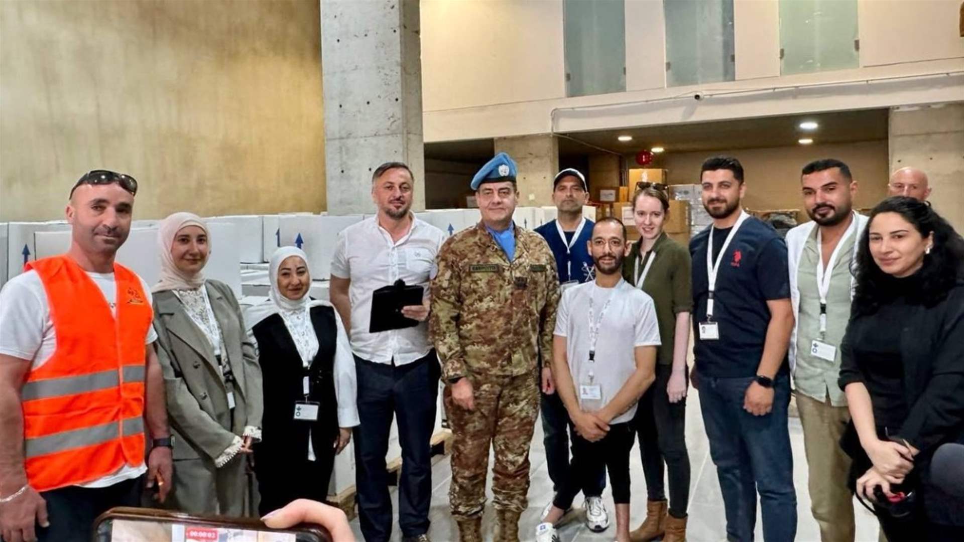 UNIFIL delivers 600 food parcels to displaced families from South Lebanon in Sidon