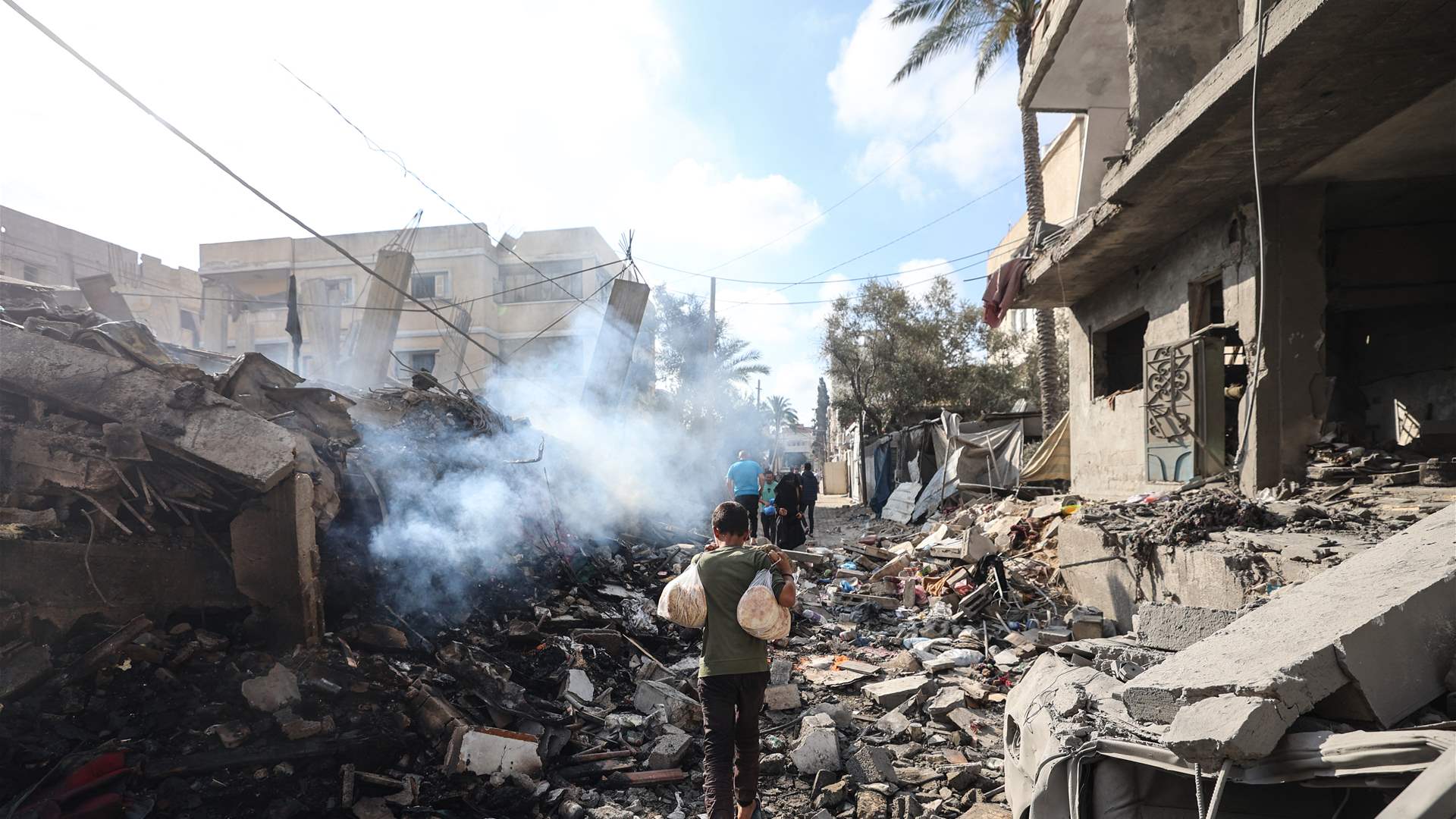 Gaza health officials say five killed in Israeli airstrike
