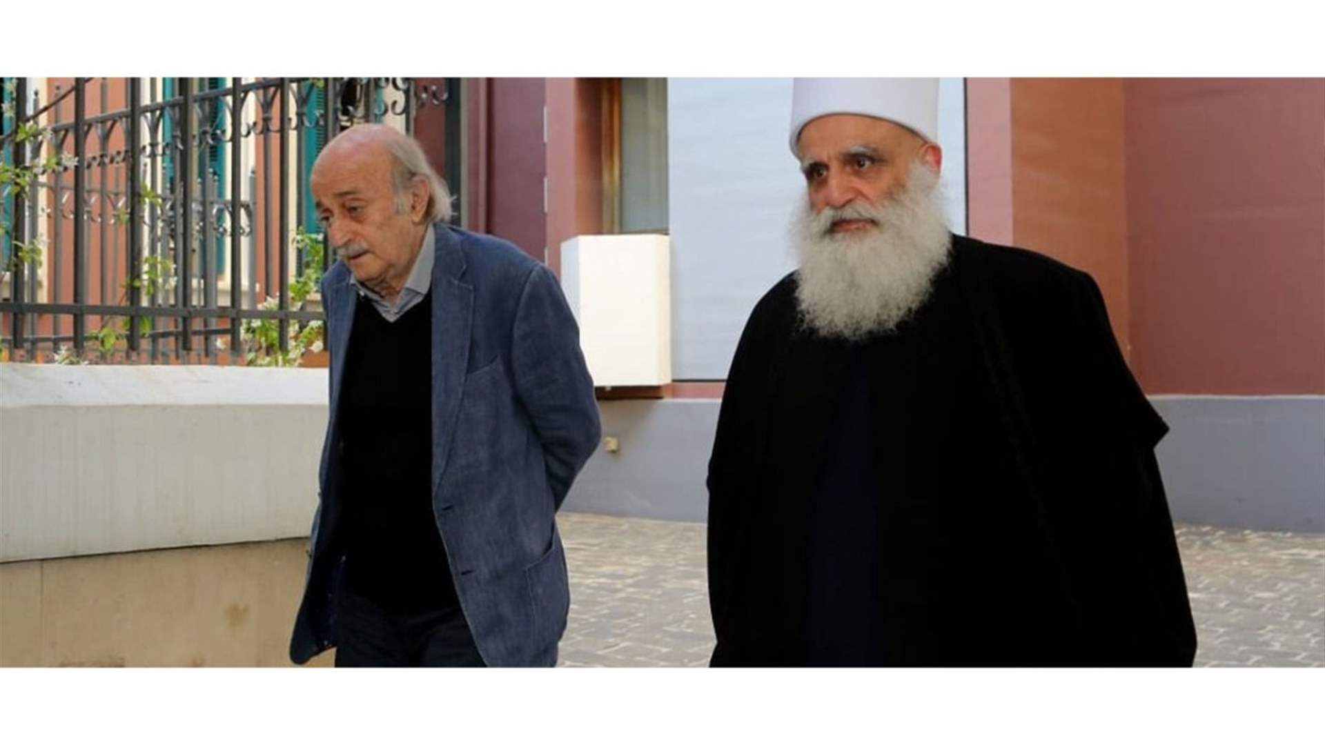 شيخ العقل عرض مع جنبلاط التطورات وأطلعه على تحضيرات القمة الروحية في 5 حزيران