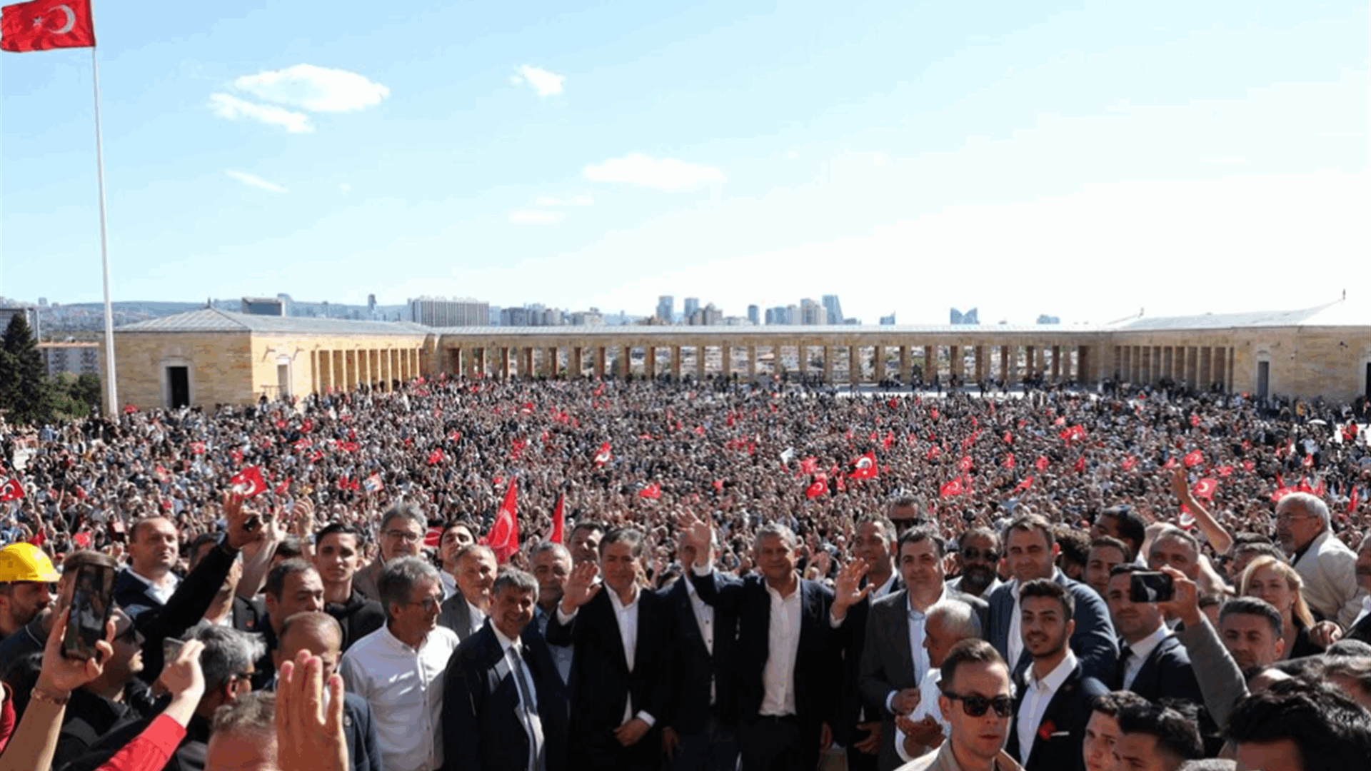 Ousted Turkish opposition leader Ozel draws thousands in Ankara protest