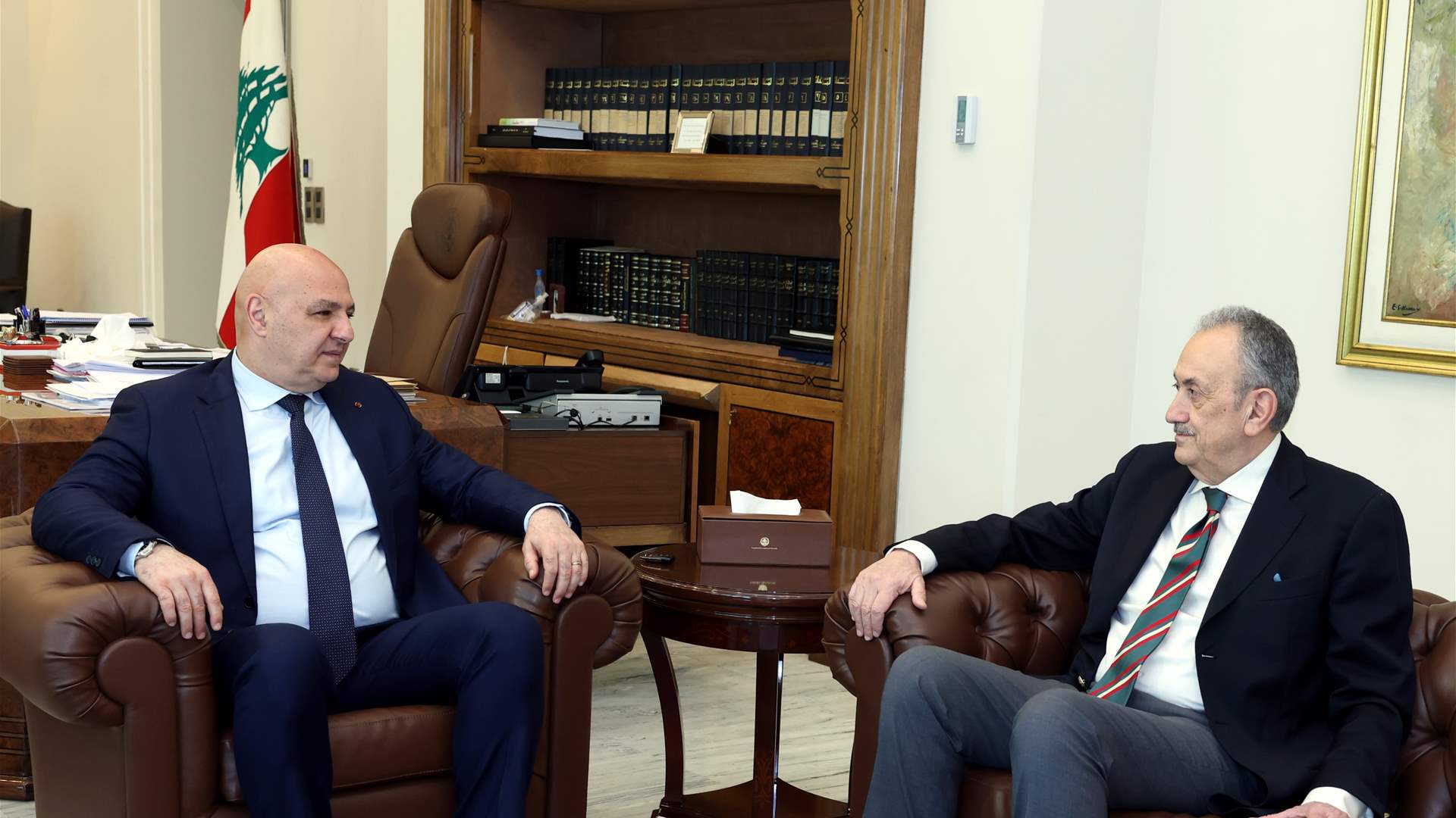 Lebanon's chief negotiator briefs Aoun on latest Washington talks with Israel