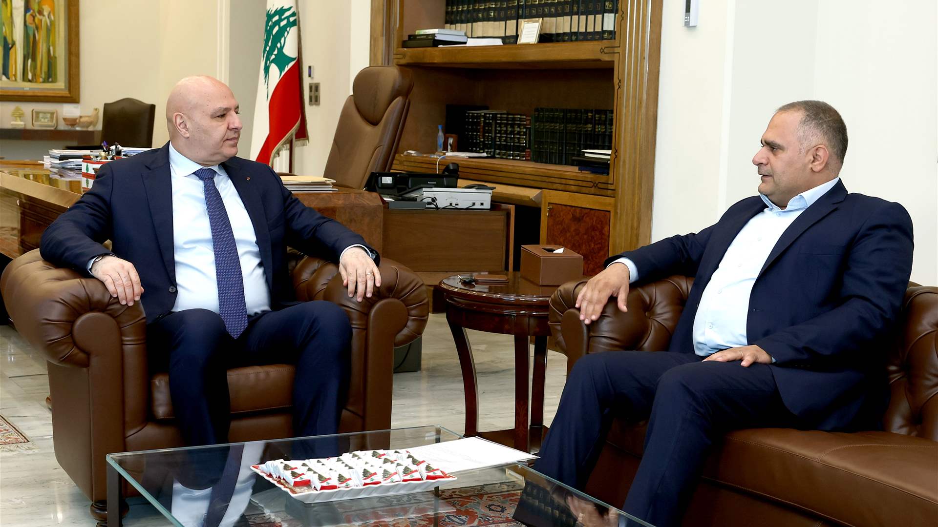 مسعد من بعبدا: لدعم رئيس الجمهورية في مساعيه الدائمة لوقف الحرب 