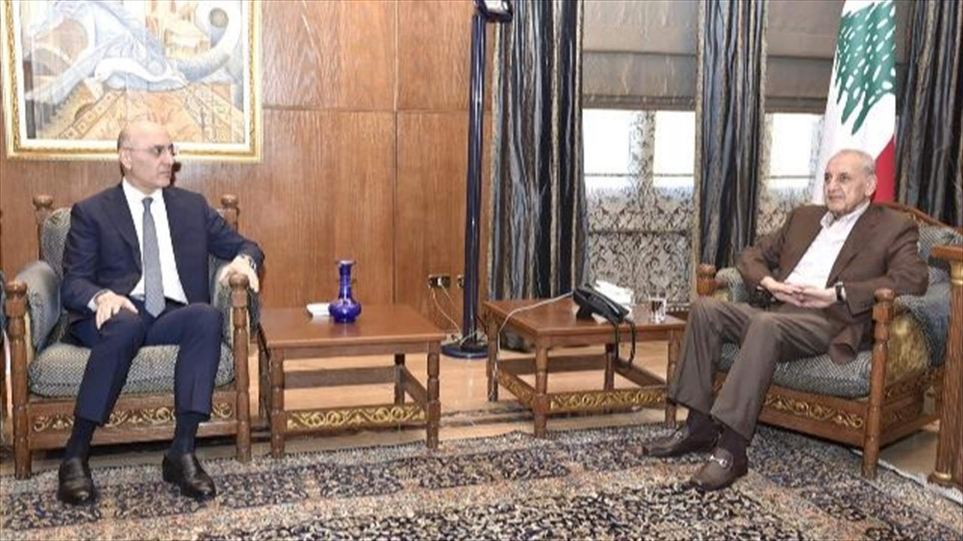 بري والحجار بحثا التطورات الميدانية... وبرقية تهنئة من السيسي بمناسبة العام الهجري الجديد