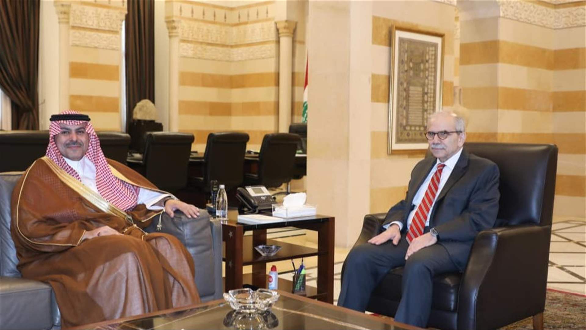  سلام التقى سفير السعودية في زيارة بروتوكولية